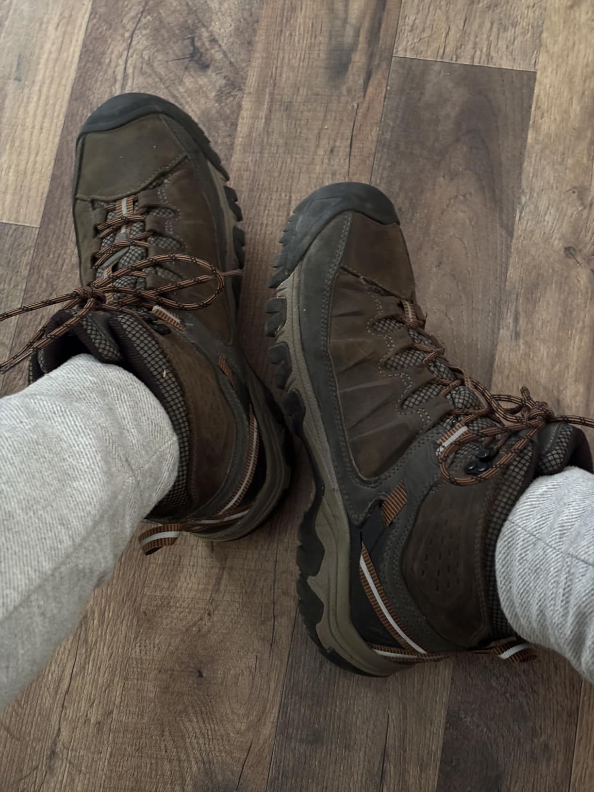 Men's Targhee Mid Height Waterproof Hiking Boots Customer Review Men's Targhee Mid Height Waterproof Hiking Boots - Customer Photo 1