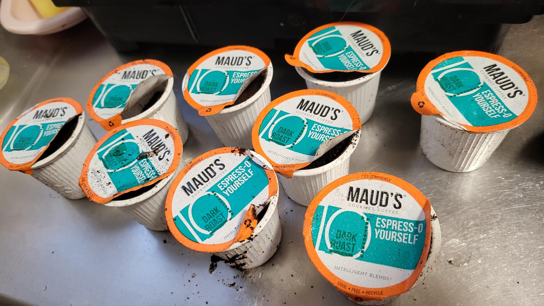 Maud's French Roast Coffee Pods, 100 ct, Dark Roast Coffee in Recyclable Single Serve Pods – 100% Arabica Coffee, Compatible with Keurig K Cups Maker Customer Review Maud's French Roast Coffee Pods, 100 ct, Dark Roast Coffee in Recyclable Single Serve Pods – 100% Arabica Coffee, Compatible with Keurig K Cups Maker - Customer Photo 2
