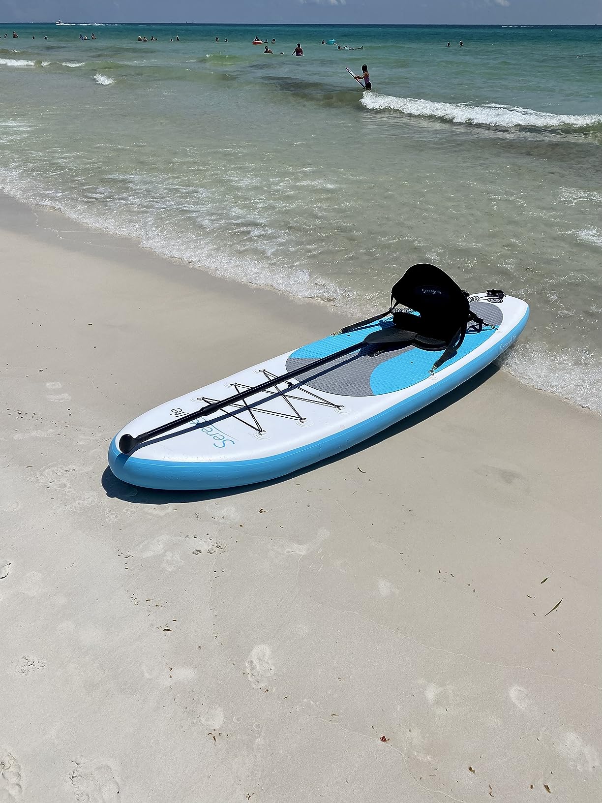 Detachable Universal Paddle-Board Seat - Adjustable Paddle Board Seat, Form-Fitting Design for All Body Sizes, Large & Small, Compatible for Kayaks, Rowboats, Fishing Boats - SereneLife SLSUPST15 Customer Review Detachable Universal Paddle-Board Seat - Adjustable Paddle Board Seat, Form-Fitting Design for All Body Sizes, Large & Small, Compatible for Kayaks, Rowboats, Fishing Boats - SereneLife SLSUPST15 - Customer Photo 5