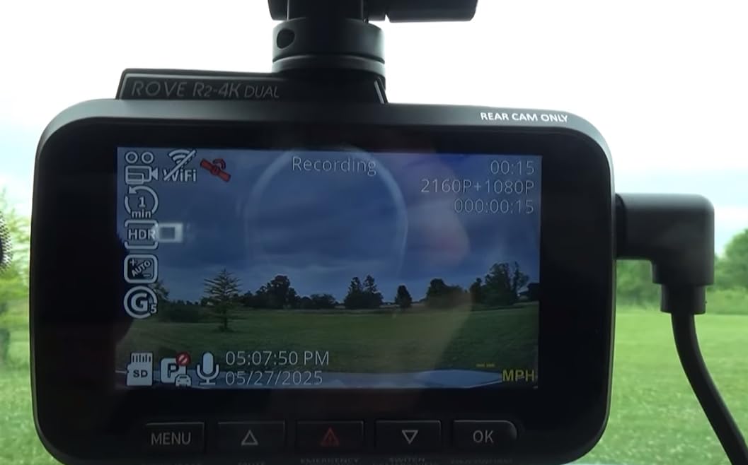 ROVE R2-4K Dash Cam Built-in WiFi 6 GPS Car Dashboard Camera Recorder with UHD 2160P, 2.4 ROVE R2-4K Dash Cam Built-in WiFi 6 GPS Car Dashboard Camera Recorder with UHD 2160P, 2.4
