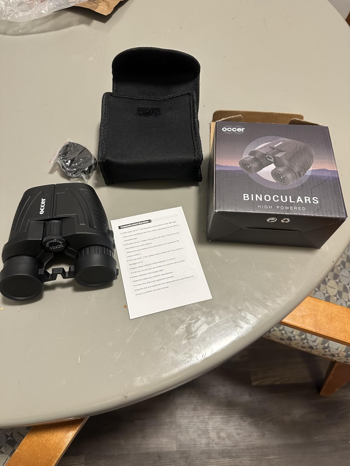 Occer 12x25 Compact Binoculars for Adults and Kids, Large Eyepiece Waterproof Binocular with Low Light Vision,High Powered Easy Focus Binoculars for Bird Watching,Outdoor Hunting,Travel,Sightseeing Customer Review Occer 12x25 Compact Binoculars for Adults and Kids, Large Eyepiece Waterproof Binocular with Low Light Vision,High Powered Easy Focus Binoculars for Bird Watching,Outdoor Hunting,Travel,Sightseeing - Customer Photo 1