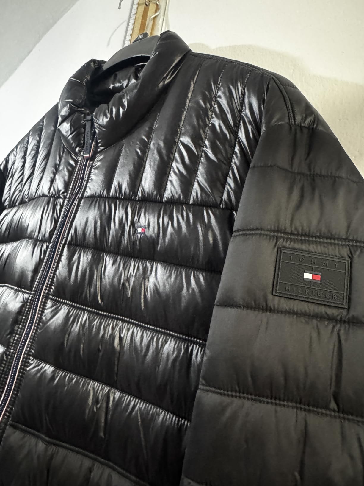 Mens Embroidered Logo Puffer Jacket Customer Review Mens Embroidered Logo Puffer Jacket - Customer Photo 1
