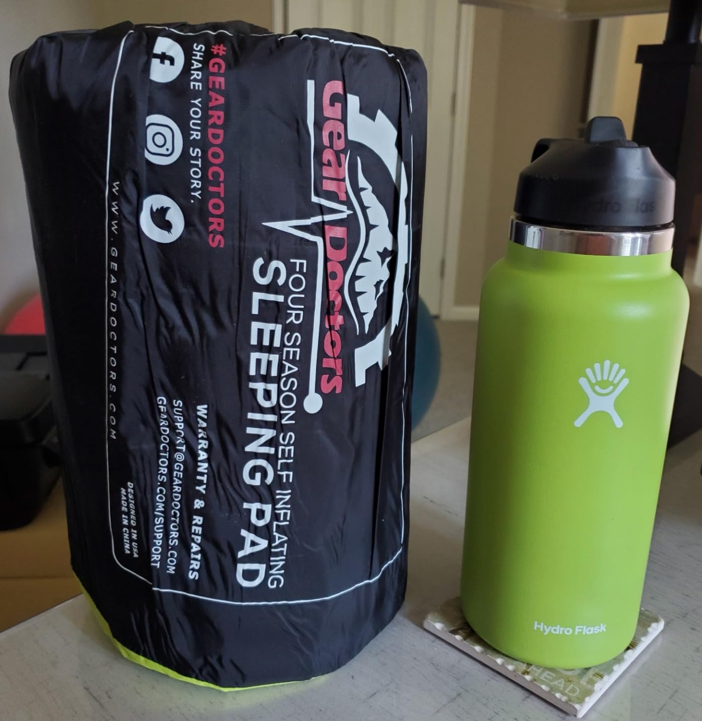 Gear Doctors Self Inflating Camping Sleeping Pad for Camping 4.3 R Insulated Camping mats-1.5 in Must Haves Inflatable Foam air Sleep mat Self Inflating air Mattress for Camping cot pad Tent Floors Customer Review Gear Doctors Self Inflating Camping Sleeping Pad for Camping 4.3 R Insulated Camping mats-1.5 in Must Haves Inflatable Foam air Sleep mat Self Inflating air Mattress for Camping cot pad Tent Floors - Customer Photo 2