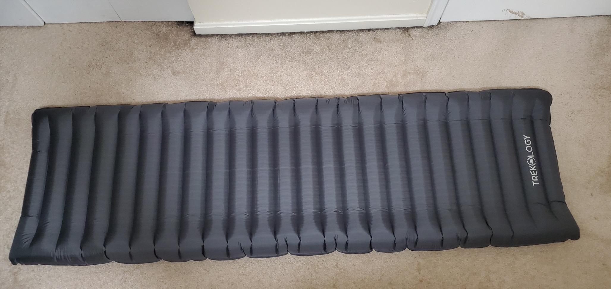 TREKOLOGY UL80 Ultralight Sleeping Pad – Inflatable Camping Sleeping Pad - 40D Nylon Compact Hiking Mat – Lightweight Air Mattress for Backpacking & Tent Camping Customer Review TREKOLOGY UL80 Ultralight Sleeping Pad – Inflatable Camping Sleeping Pad - 40D Nylon Compact Hiking Mat – Lightweight Air Mattress for Backpacking & Tent Camping - Customer Photo 4