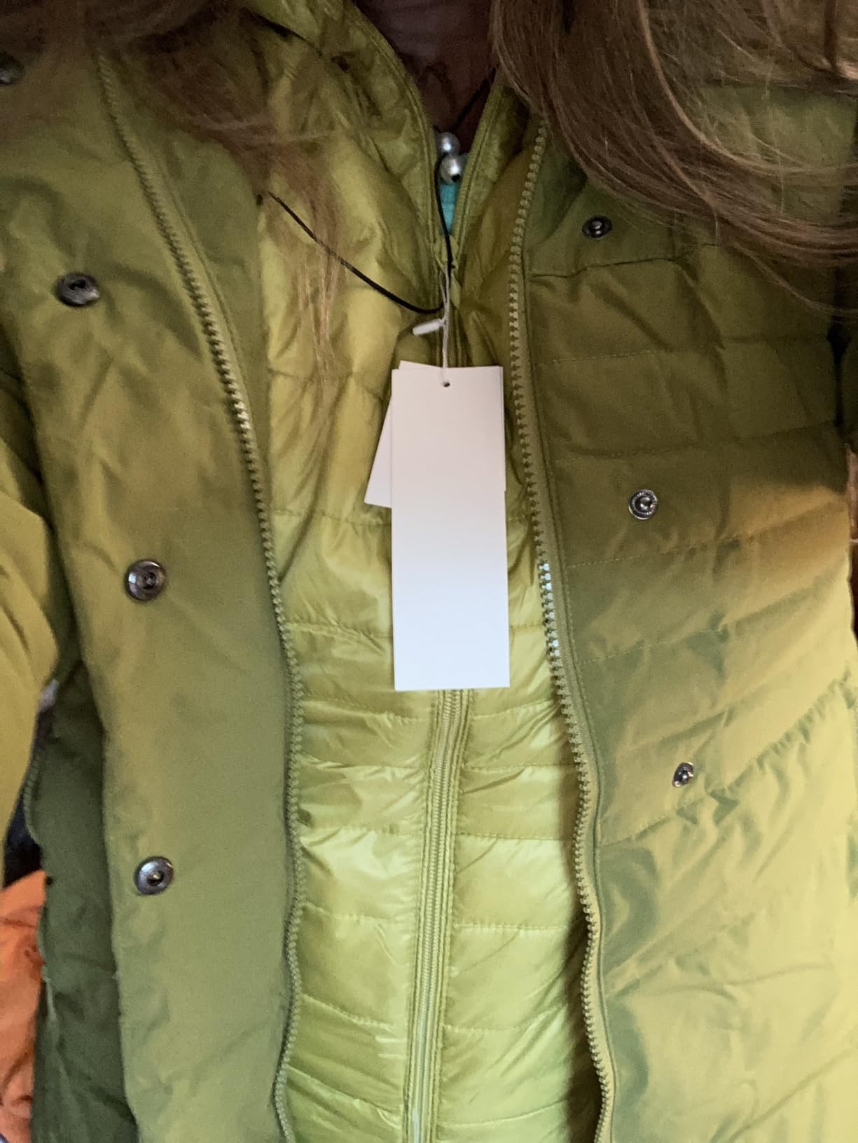 Orolay Women Warm Down Jacket with Hood Fur Long Puffer Coat Customer Review Orolay Women Warm Down Jacket with Hood Fur Long Puffer Coat - Customer Photo 4