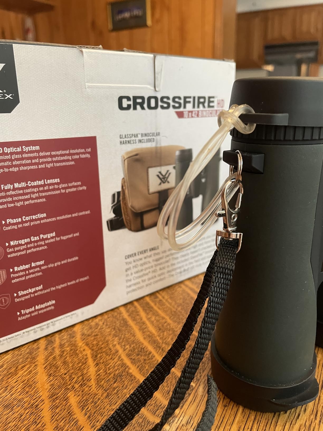 Vortex Optics Crossfire HD 8x42 Binoculars - HD Optical System, Tripod Adaptable, Rubber Armor, Waterproof, Fogproof, Shockproof, Included GlassPak - Unlimited, Unconditional Warranty Customer Review Vortex Optics Crossfire HD 8x42 Binoculars - HD Optical System, Tripod Adaptable, Rubber Armor, Waterproof, Fogproof, Shockproof, Included GlassPak - Unlimited, Unconditional Warranty - Customer Photo 2