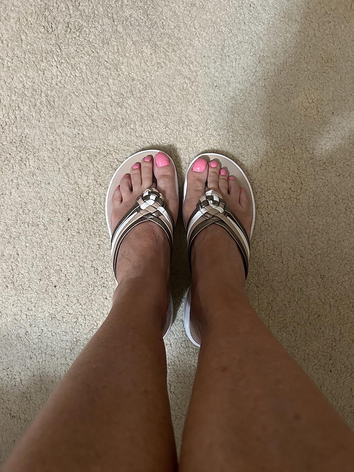 Clarks Women's Breeze Coral Flip-Flop Customer Review Clarks Women's Breeze Coral Flip-Flop - Customer Photo 2