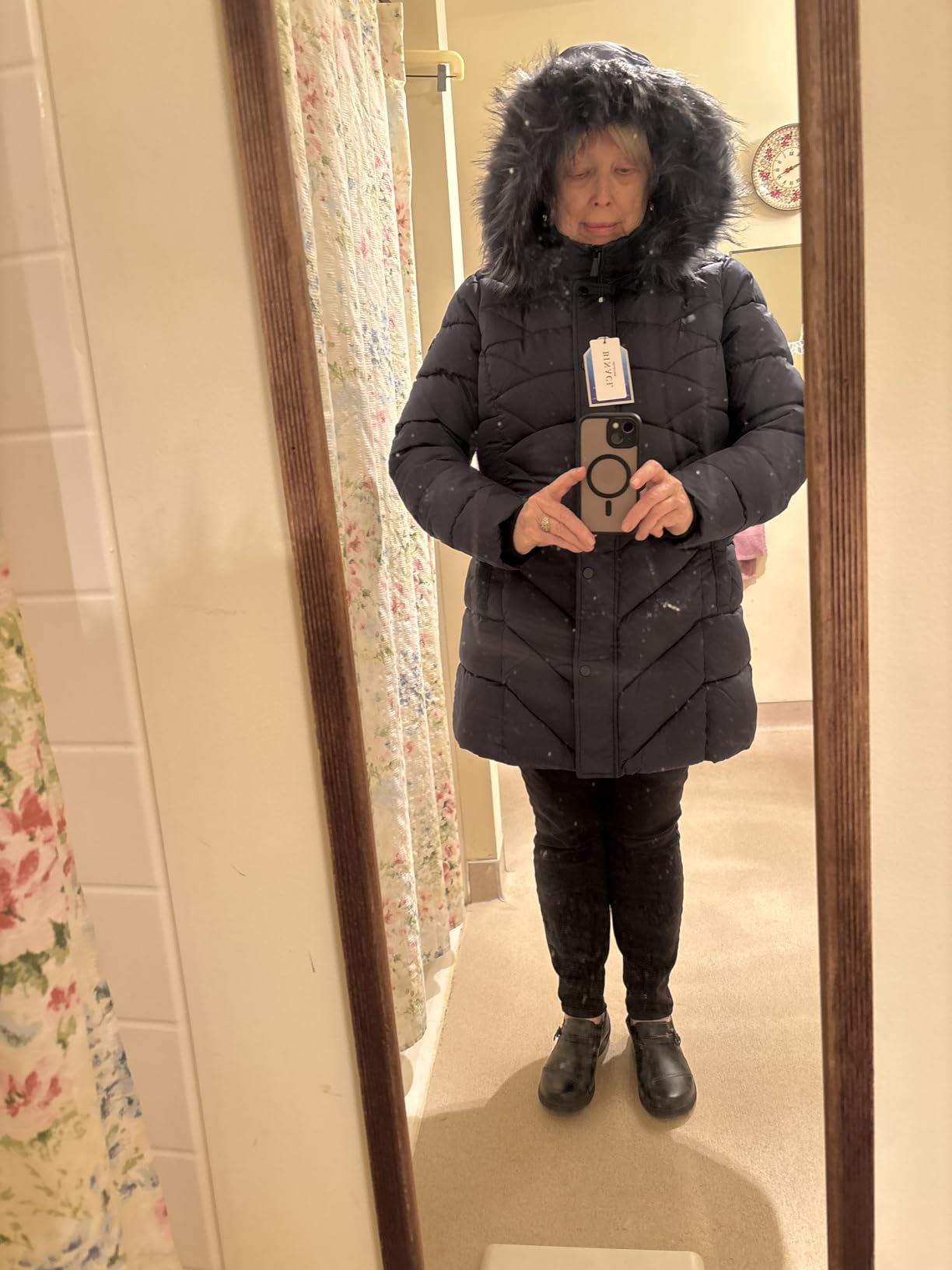 BINACL Women's Winter Warm Thicken Long Outwear Pockets Coat Parka Jacket XS-3XL Customer Review BINACL Women's Winter Warm Thicken Long Outwear Pockets Coat Parka Jacket XS-3XL - Customer Photo 1