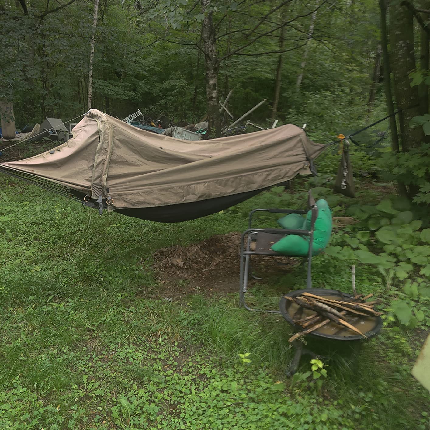 KLYMIT Hammock V Sleeping Pad, Inflatable Comfort, Pair With Traverse Hammock, Best Gear for Camping, Insulated - Customer Photo 1