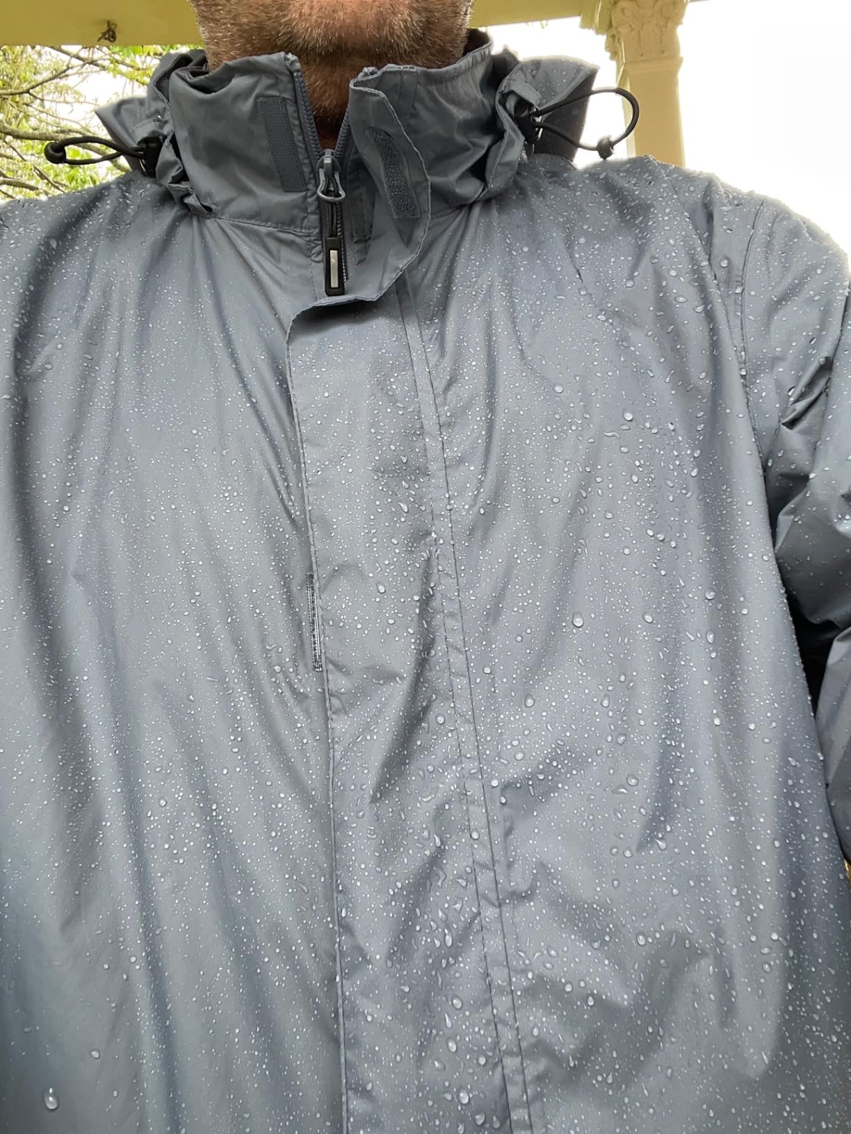 Men's Rain Jacket Waterproof Lightweight Packable Rain Shell Raincoat with Hood for Golf Hiking Travel Customer Review Men's Rain Jacket Waterproof Lightweight Packable Rain Shell Raincoat with Hood for Golf Hiking Travel - Customer Photo 1