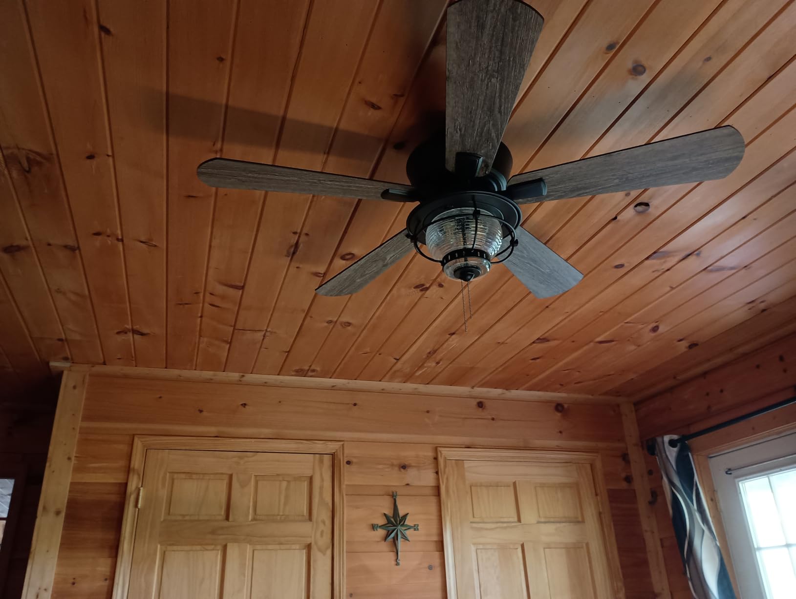 Harbor Breeze Merrimack II 52-in Matte Bronze LED Indoor/Outdoor Ceiling Fan with Light Kit (5-Blade) Customer Review Harbor Breeze Merrimack II 52-in Matte Bronze LED Indoor/Outdoor Ceiling Fan with Light Kit (5-Blade) - Customer Photo 2