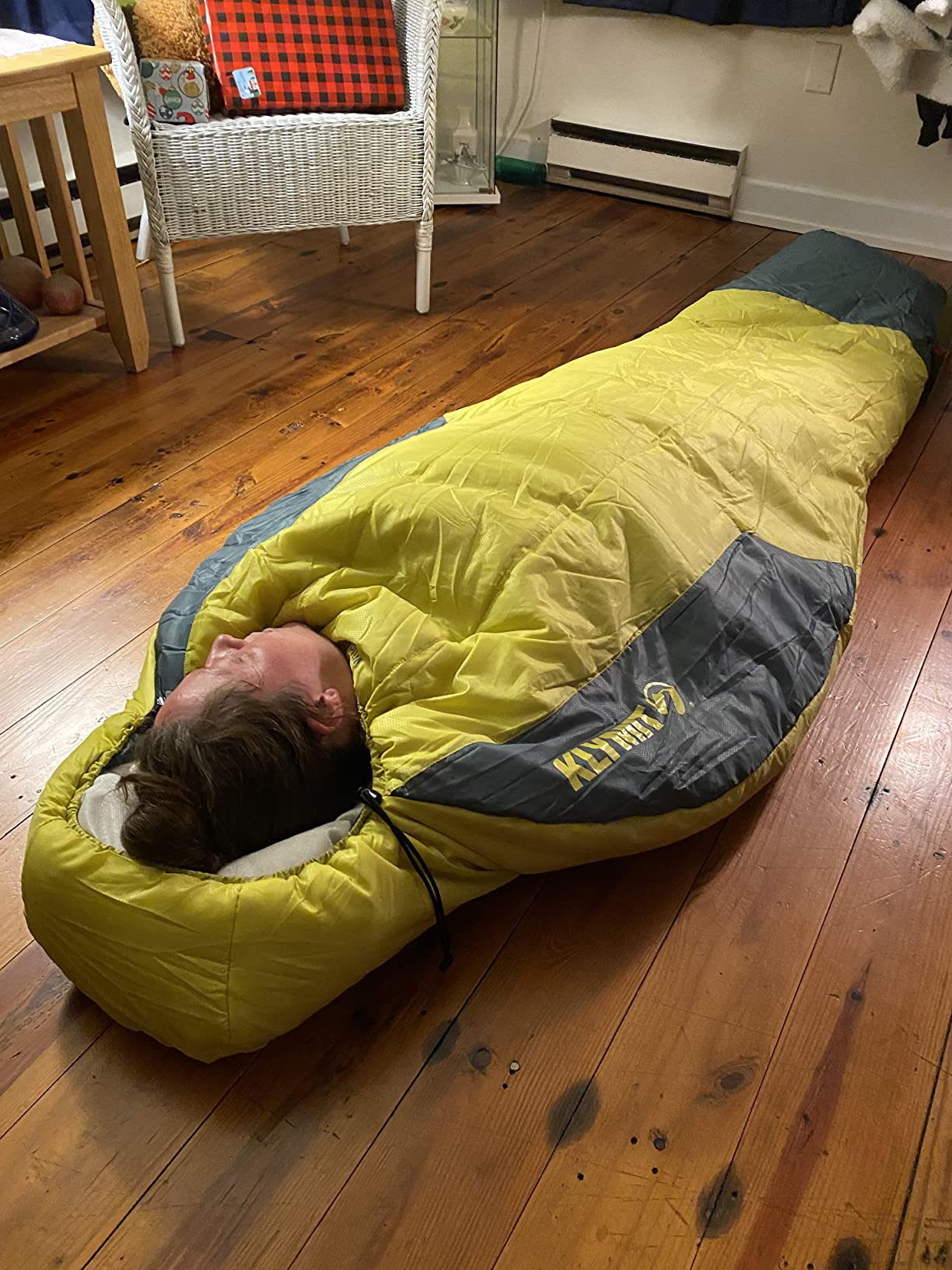 Klymit Sleeping-Bags KLYMIT Wild Aspen Lightweight Mummy Sleeping Bag, Best Gear for Cold Weather Camping, Hiking, Backpacking, Pair with Static V Sleeping Pad (Size Regular to XL), Yellow, Large (Mummy) Customer Review Klymit Sleeping-Bags KLYMIT Wild Aspen Lightweight Mummy Sleeping Bag, Best Gear for Cold Weather Camping, Hiking, Backpacking, Pair with Static V Sleeping Pad (Size Regular to XL), Yellow, Large (Mummy) - Customer Photo 1