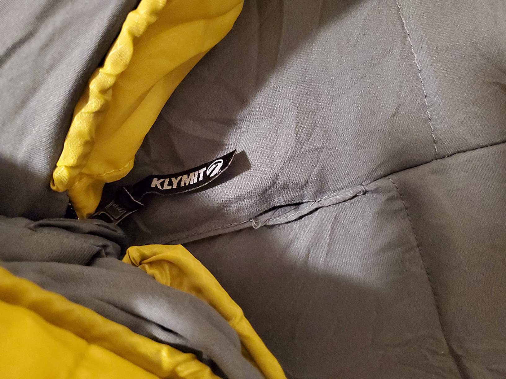 Klymit Sleeping-Bags KLYMIT Wild Aspen Lightweight Mummy Sleeping Bag, Best Gear for Cold Weather Camping, Hiking, Backpacking, Pair with Static V Sleeping Pad (Size Regular to XL), Yellow, Large (Mummy) Customer Review Klymit Sleeping-Bags KLYMIT Wild Aspen Lightweight Mummy Sleeping Bag, Best Gear for Cold Weather Camping, Hiking, Backpacking, Pair with Static V Sleeping Pad (Size Regular to XL), Yellow, Large (Mummy) - Customer Photo 5