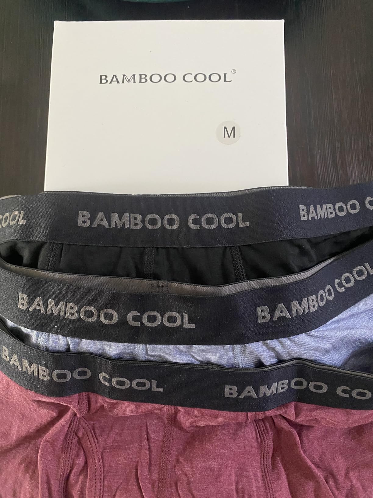 BAMBOO COOL Men's Ultra Breathable Underwear,No Riding Up Boxer Briefs with ComfortFlexible Waistband,Multipack Customer Review BAMBOO COOL Men's Ultra Breathable Underwear,No Riding Up Boxer Briefs with ComfortFlexible Waistband,Multipack - Customer Photo 2