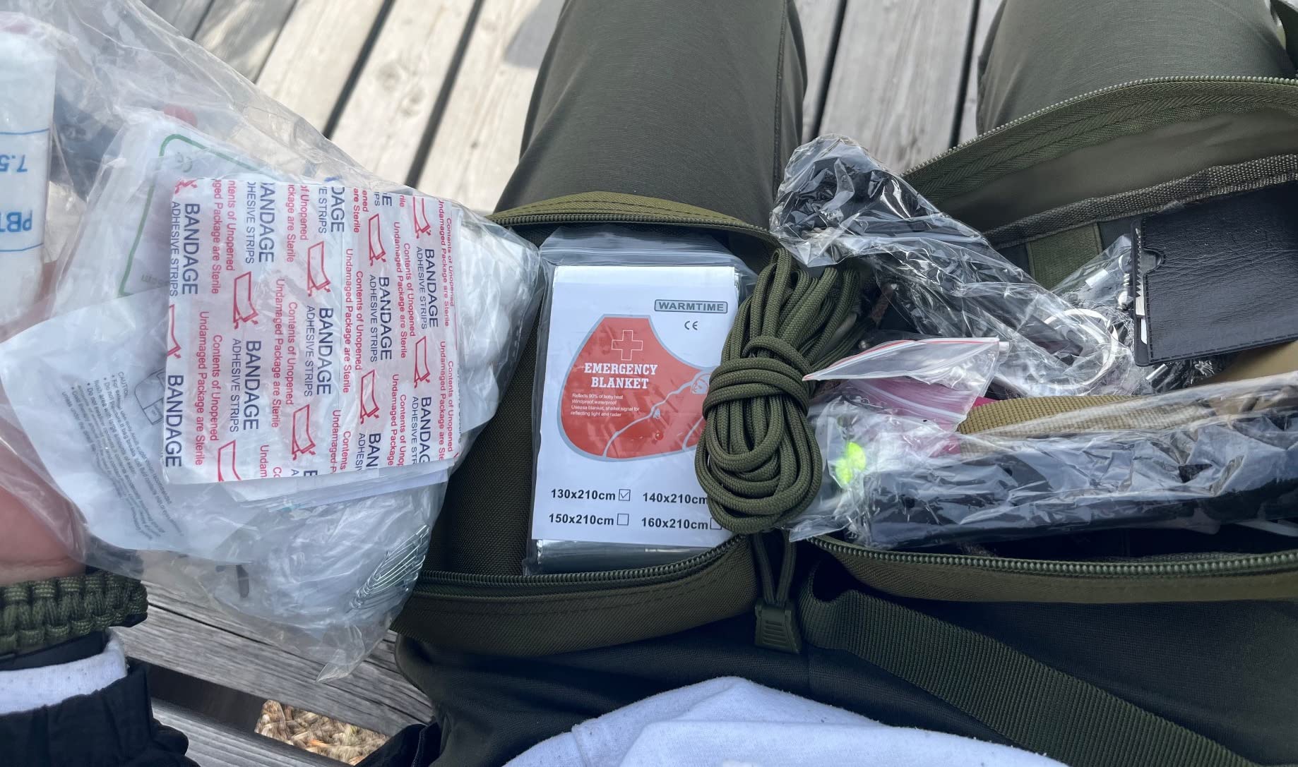 216 Pcs Survival First Aid Kits, Professional Survival Gear Equipment Tools First Aid Supplies kit for SOS Emergency Hiking Hunting Disaster Camping Adventures Customer Review 216 Pcs Survival First Aid Kits, Professional Survival Gear Equipment Tools First Aid Supplies kit for SOS Emergency Hiking Hunting Disaster Camping Adventures - Customer Photo 3