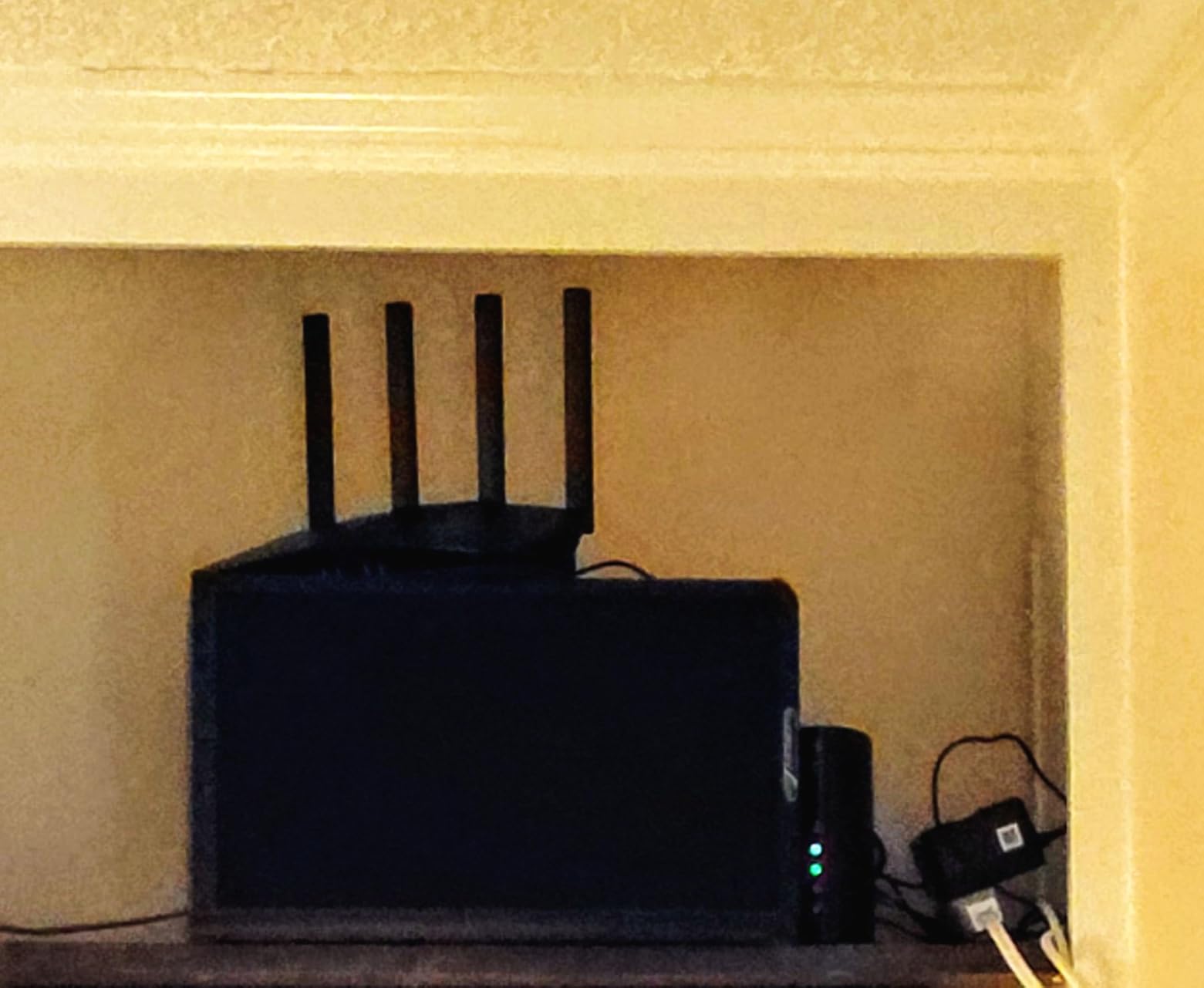 ASUS RT-AX82U (AX5400) Dual Band WiFi 6 Extendable Gaming Router, Gaming Port, Mobile Game Mode, Aura RGB, Included AiProtection Pro Security, Instant Guard, VPN, AiMesh Compatible - Customer Photo 1
