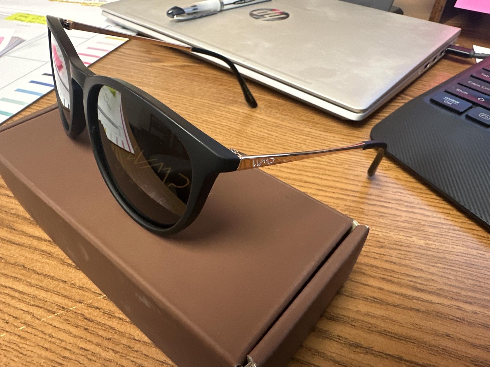 WearMe Pro Round Polarized Sunglasses for Women - UV400 Protection, Lightweight Frame, Vintage Retro Style Customer Review WearMe Pro Round Polarized Sunglasses for Women - UV400 Protection, Lightweight Frame, Vintage Retro Style - Customer Photo 1