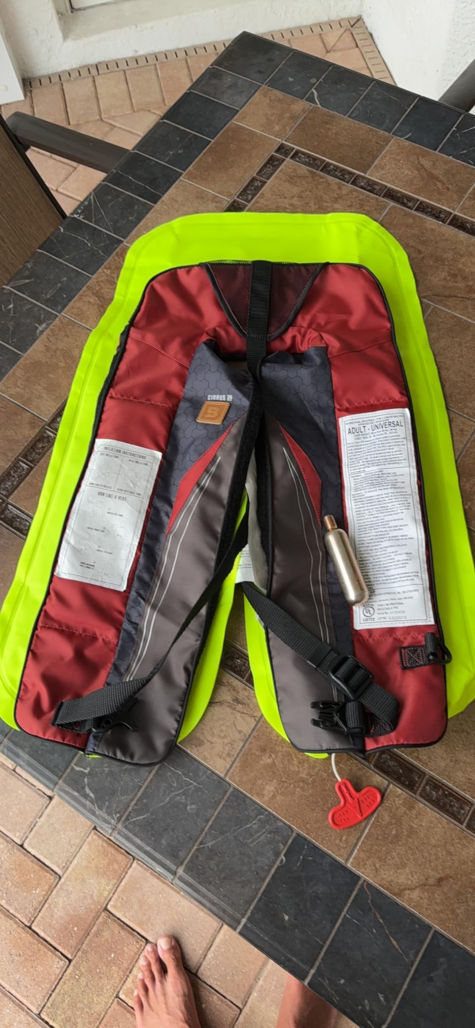 BLUESTORM Cirrus26 Inflatable PFD Life Jackets for Adults | US Coast Guard Approved Automatic Life Vest w/Manual Override Convertibility Customer Review BLUESTORM Cirrus26 Inflatable PFD Life Jackets for Adults | US Coast Guard Approved Automatic Life Vest w/Manual Override Convertibility - Customer Photo 5