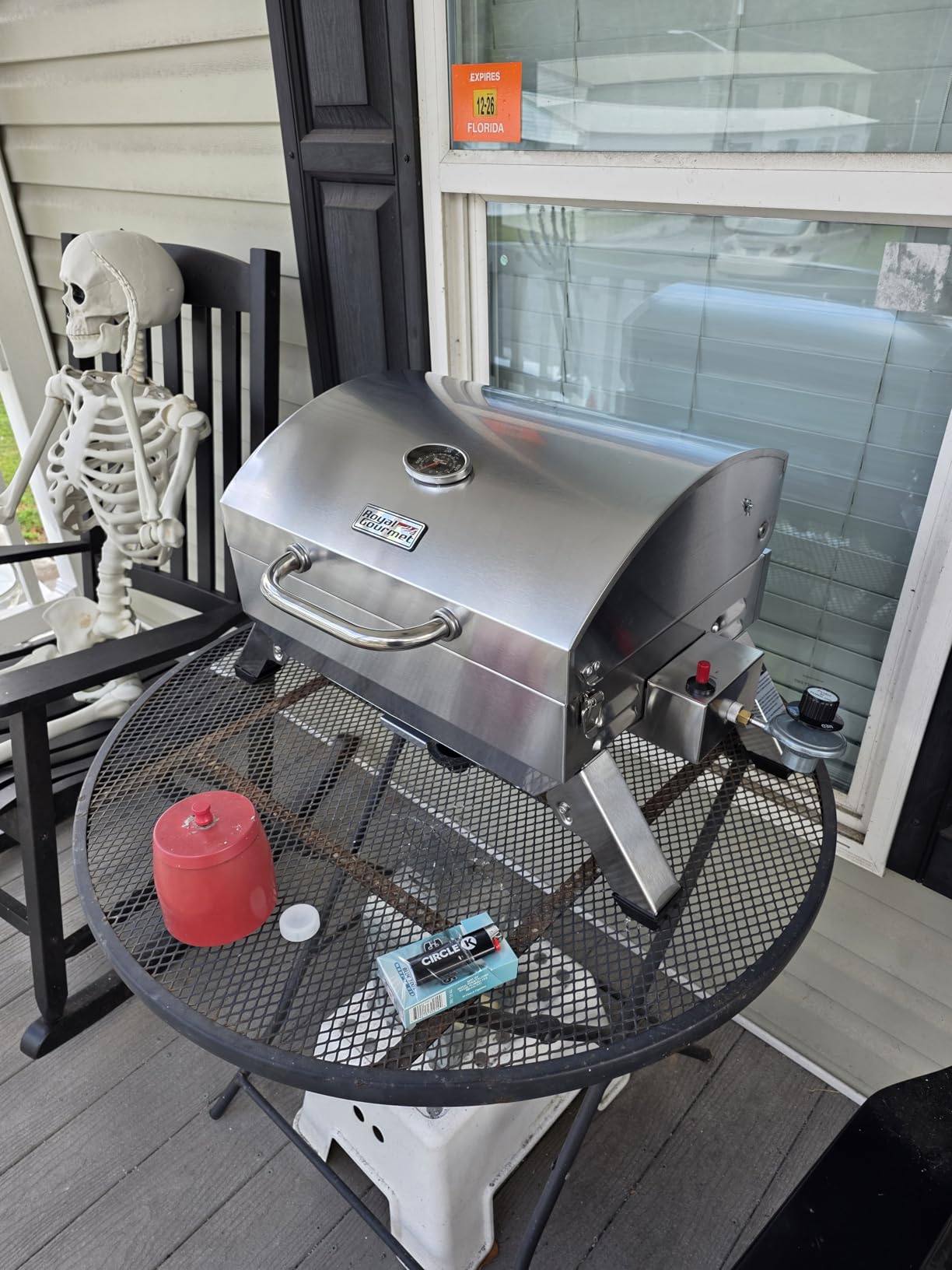 Royal Gourmet GT1001 Stainless Steel Portable Grill, 10000 BTU BBQ Tabletop Gas Grill with Folding Legs and Lockable Lid, Outdoor Camping, Deck and Tailgating, Silver Customer Review Royal Gourmet GT1001 Stainless Steel Portable Grill, 10000 BTU BBQ Tabletop Gas Grill with Folding Legs and Lockable Lid, Outdoor Camping, Deck and Tailgating, Silver - Customer Photo 1