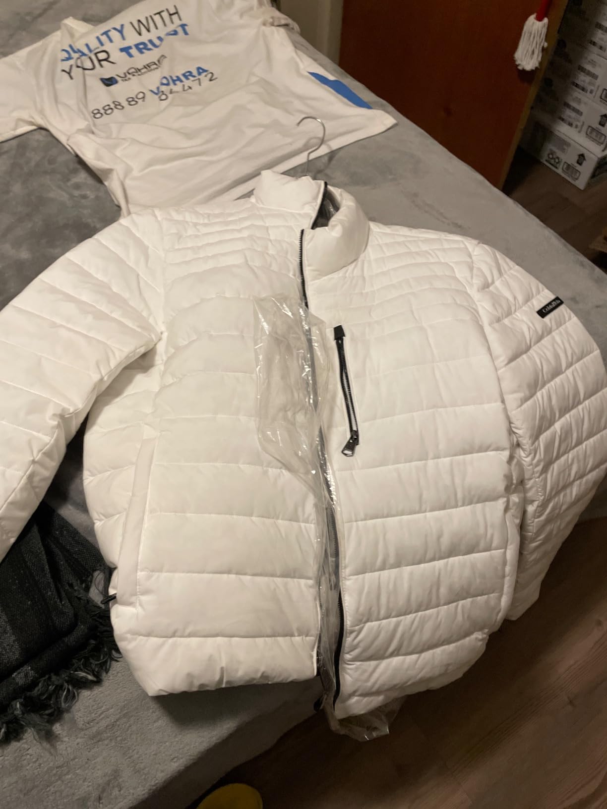 Men's Full Zip Down Puffer Coat Customer Review Men's Full Zip Down Puffer Coat - Customer Photo 2