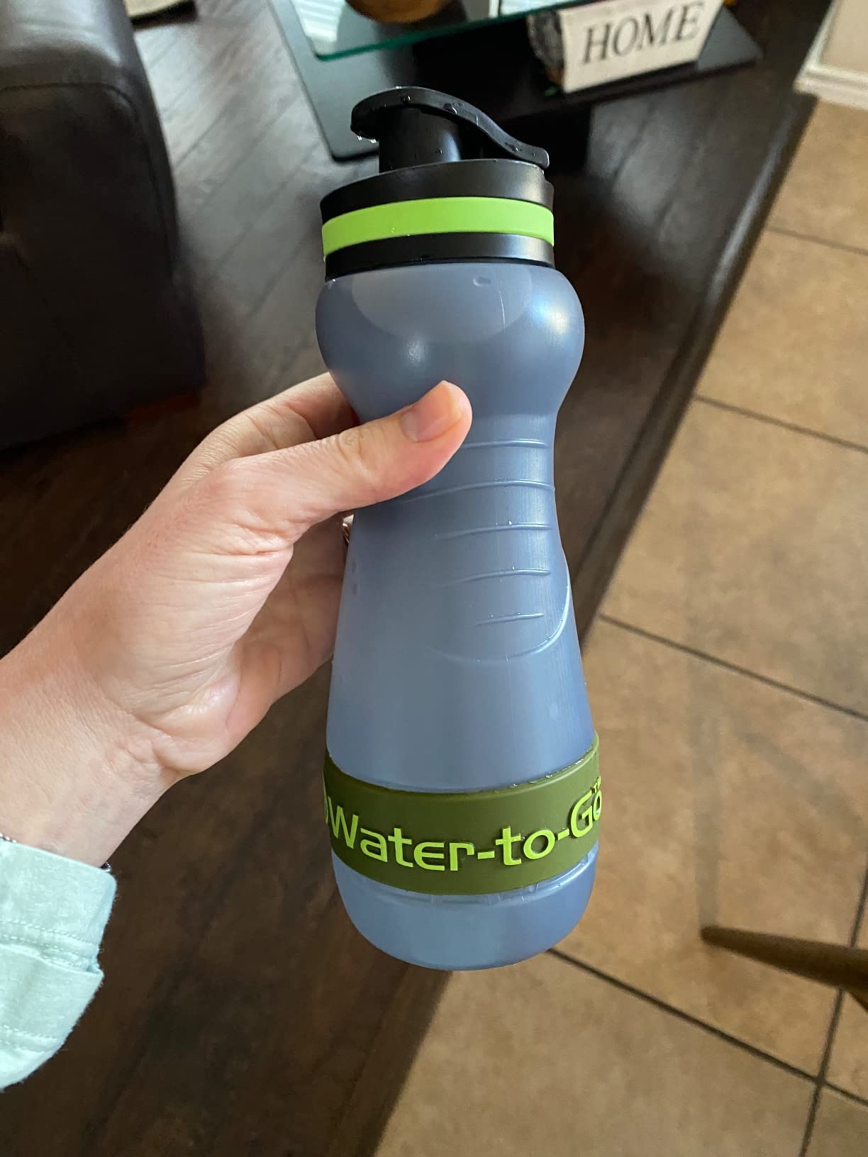 Water-to-Go Water Filter Bottle for International Travel - 24oz/75cl Filtered Water Bottle for Portable Purification - Eco-Friendly Bioplastic, New Leak-Proof Lid, Filters Viruses Most Bottles Miss Customer Review Water-to-Go Water Filter Bottle for International Travel - 24oz/75cl Filtered Water Bottle for Portable Purification - Eco-Friendly Bioplastic, New Leak-Proof Lid, Filters Viruses Most Bottles Miss - Customer Photo 3