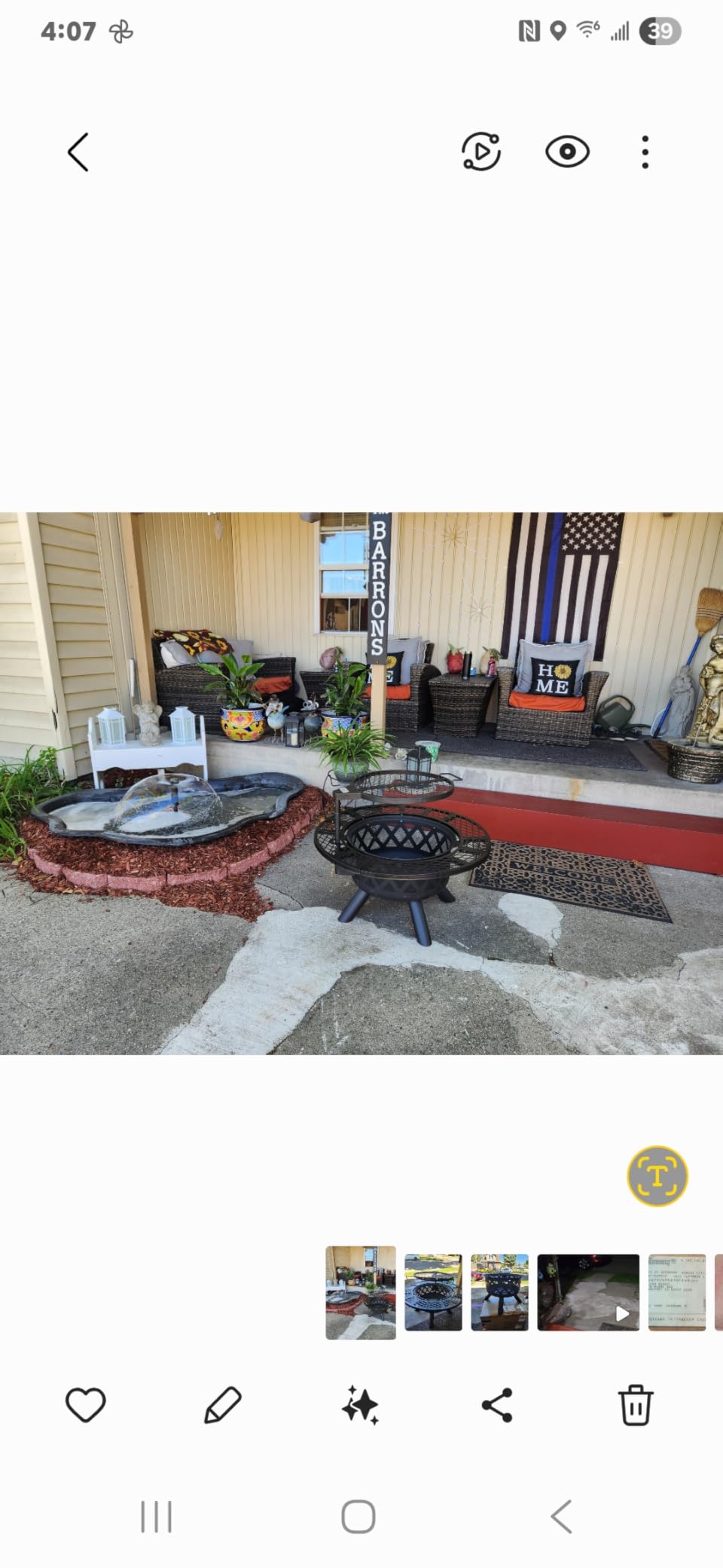 BALI OUTDOORS Fire Pit with Poker, 32 inch Outdoor Fire Pit Patio, Wood Burning Firepits for Outside with Grill Customer Review BALI OUTDOORS Fire Pit with Poker, 32 inch Outdoor Fire Pit Patio, Wood Burning Firepits for Outside with Grill - Customer Photo 1