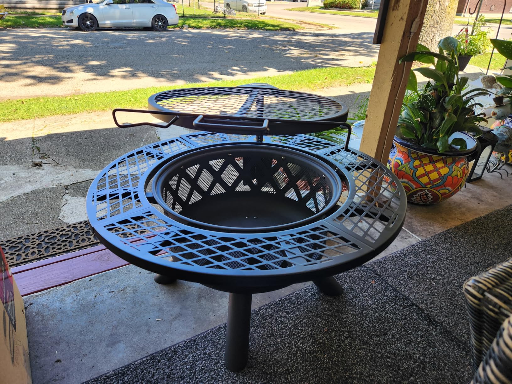BALI OUTDOORS Fire Pit with Poker, 32 inch Outdoor Fire Pit Patio, Wood Burning Firepits for Outside with Grill Customer Review BALI OUTDOORS Fire Pit with Poker, 32 inch Outdoor Fire Pit Patio, Wood Burning Firepits for Outside with Grill - Customer Photo 2