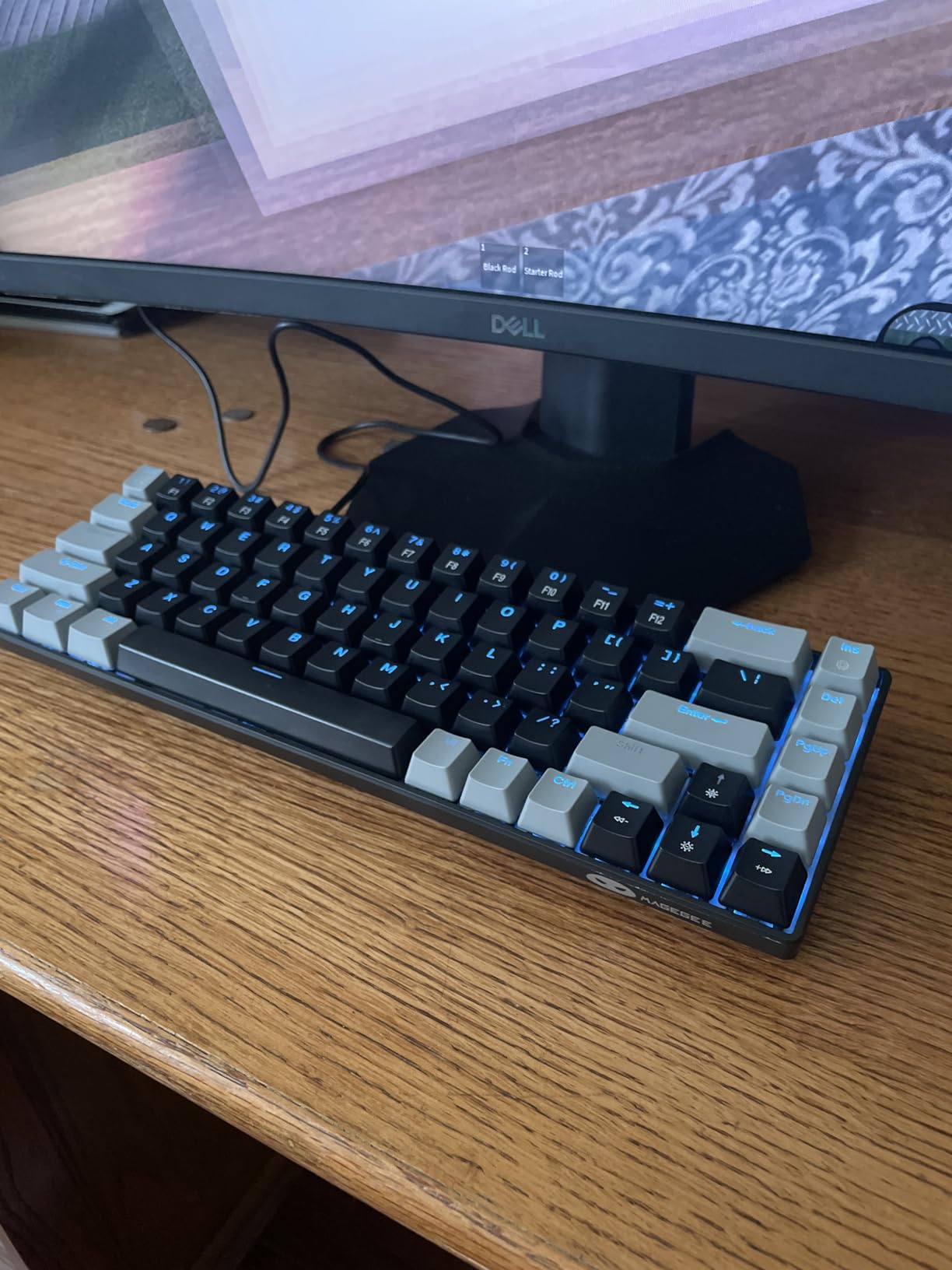 MageGee Portable 60% Mechanical Gaming Keyboard, MK-Box LED Backlit Compact 68 Keys Mini Wired Office Keyboard with Red Switch for Windows Laptop PC Mac - Black/Grey Customer Review MageGee Portable 60% Mechanical Gaming Keyboard, MK-Box LED Backlit Compact 68 Keys Mini Wired Office Keyboard with Red Switch for Windows Laptop PC Mac - Black/Grey - Customer Photo 2