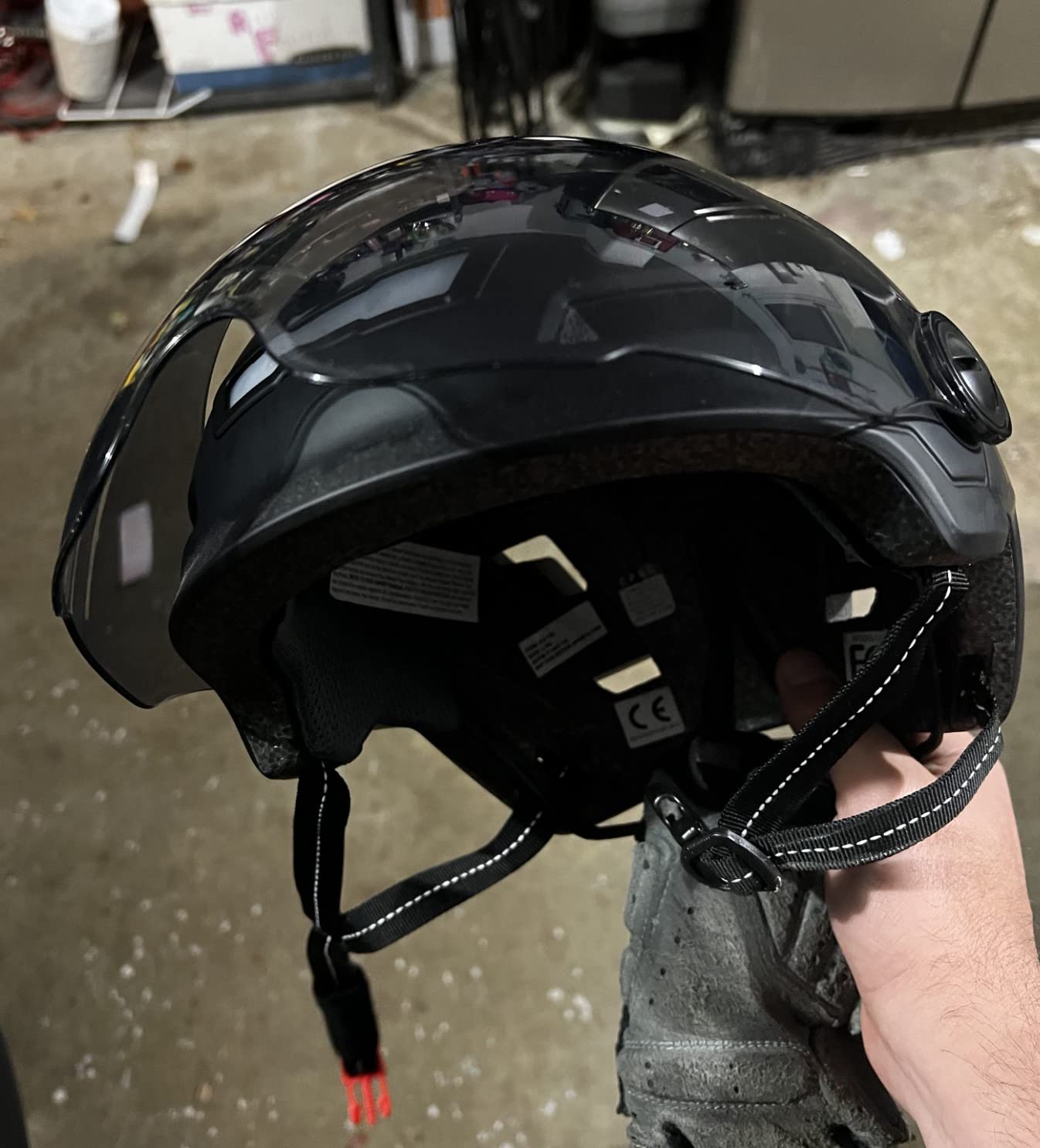 ILM Adult Bike Helmet with USB Rechargeable LED Front and Back Light Mountain&Road Bicycle Helmets for Men Women Removable Goggle Cycling Helmet E3-10L Customer Review ILM Adult Bike Helmet with USB Rechargeable LED Front and Back Light Mountain&Road Bicycle Helmets for Men Women Removable Goggle Cycling Helmet E3-10L - Customer Photo 1