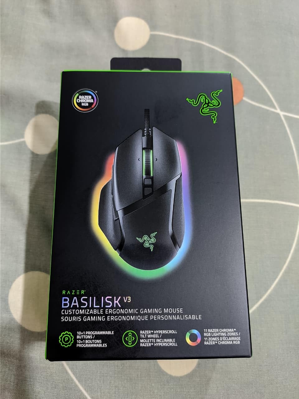 Razer Basilisk V3 Customizable Ergonomic Gaming Mouse: Fastest Gaming Mouse Switch - Chroma RGB Lighting - 26K DPI Optical Sensor - 11 Programmable Buttons - HyperScroll Tilt Wheel - Classic Black Customer Review Razer Basilisk V3 Customizable Ergonomic Gaming Mouse: Fastest Gaming Mouse Switch - Chroma RGB Lighting - 26K DPI Optical Sensor - 11 Programmable Buttons - HyperScroll Tilt Wheel - Classic Black - Customer Photo 3