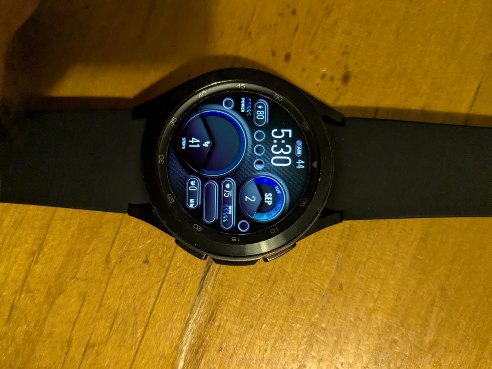 Samsung Galaxy Watch 4 Classic 42mm Smartwatch with ECG Monitor Tracker for Health Fitness Running Sleep Cycles GPS Fall Detection Bluetooth US Version, Black (Renewed) - Customer Photo 1