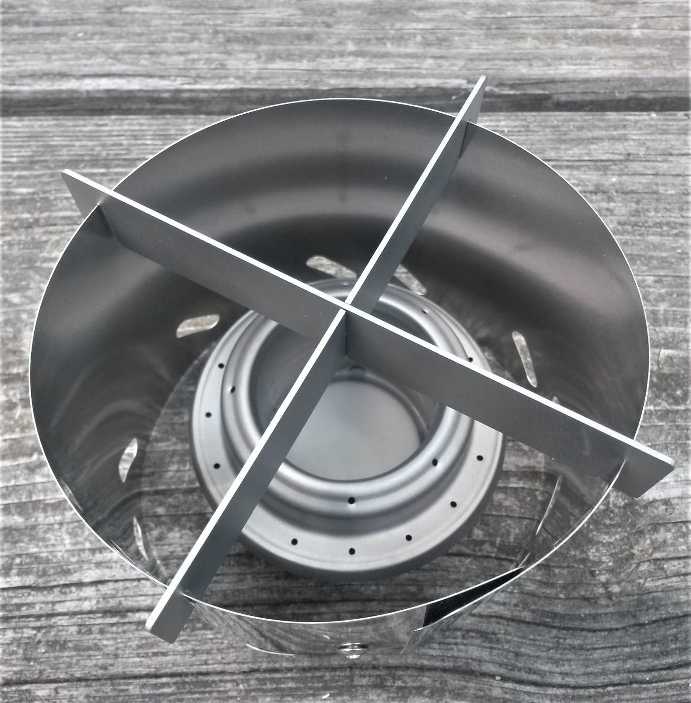 SILVERANT Titanium Ultralight Alcohol Multifuel Stove With Windshield & Cross Stand - For Camping, Backpacking, & Hiking With Drawstring Case (Alcohol Stove with Wind Shield) Customer Review SILVERANT Titanium Ultralight Alcohol Multifuel Stove With Windshield & Cross Stand - For Camping, Backpacking, & Hiking With Drawstring Case (Alcohol Stove with Wind Shield) - Customer Photo 3