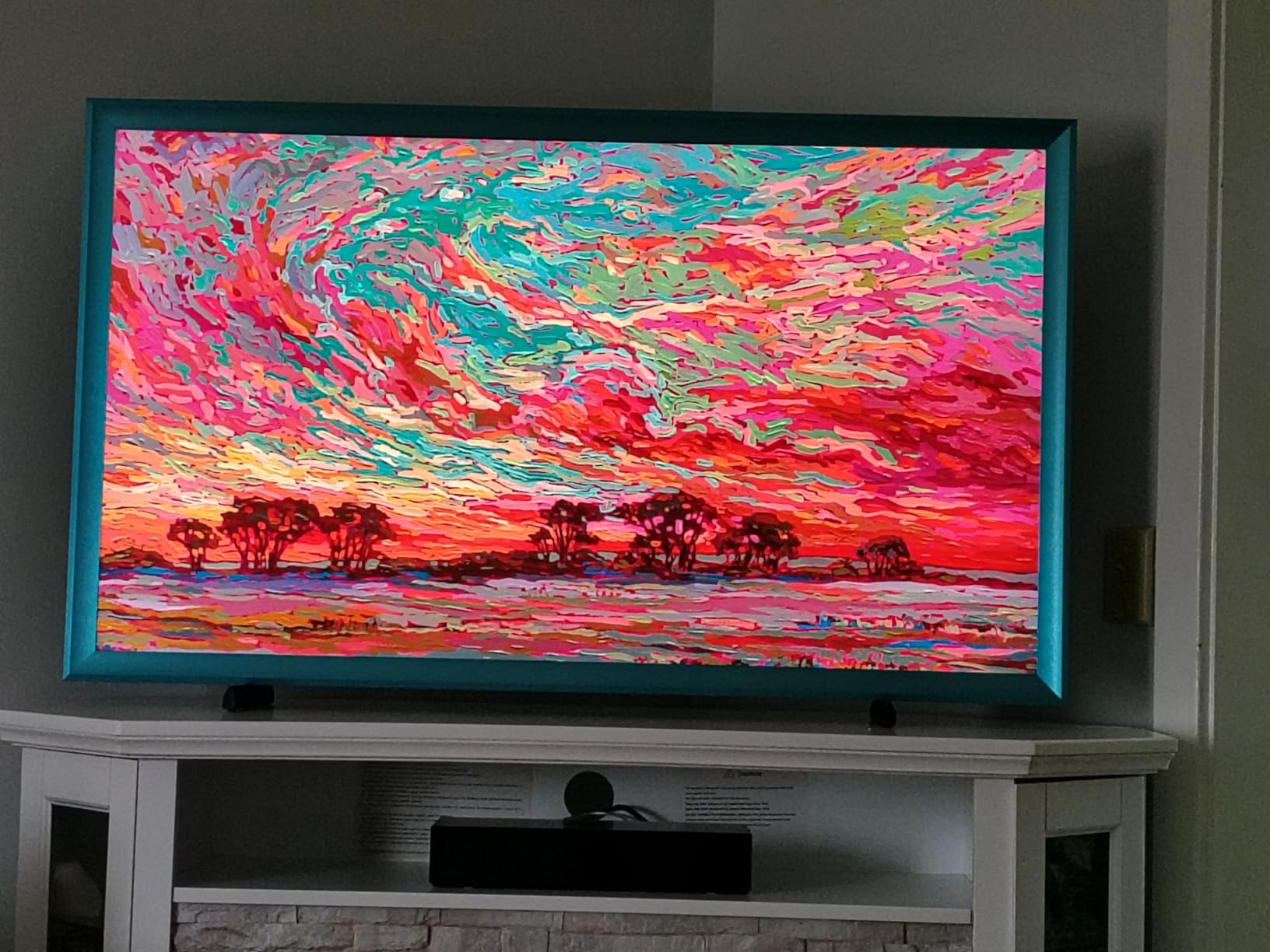 SAMSUNG 50-Inch Class QLED 4K The Frame LS03B Series, Quantum HDR, Art Mode, Anti-Reflection Matte Display, Slim Fit Wall Mount Included, Smart TV w/ Alexa Built-In (QN50LS03BAFXZA) Customer Review SAMSUNG 50-Inch Class QLED 4K The Frame LS03B Series, Quantum HDR, Art Mode, Anti-Reflection Matte Display, Slim Fit Wall Mount Included, Smart TV w/ Alexa Built-In (QN50LS03BAFXZA) - Customer Photo 1
