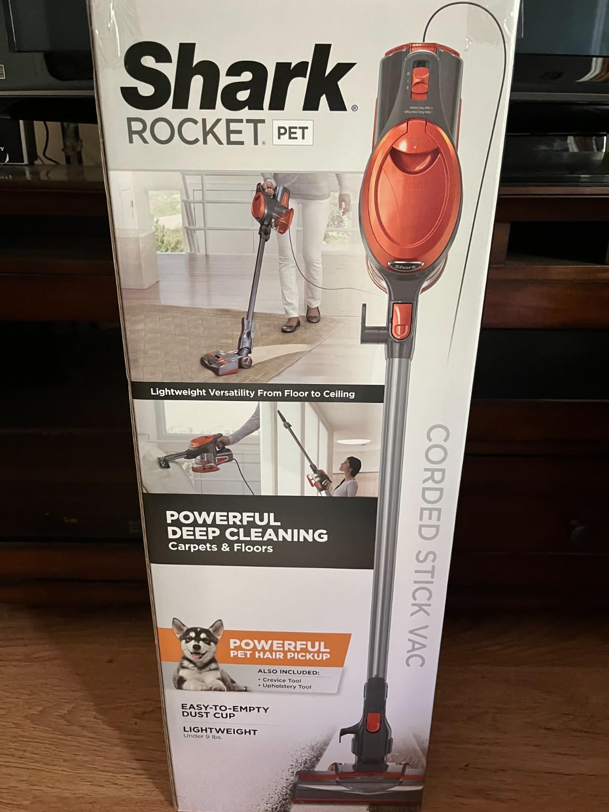 Shark HV371 Rocket Pro DLX Corded Stick, Removable Hand Vacuum, Advanced Swivel Steering, XL Cup, Crevice Tool, Upholstery Tool & Anti-Allergen Dust Brush, Fuchsia, Capacity Customer Review Shark HV371 Rocket Pro DLX Corded Stick, Removable Hand Vacuum, Advanced Swivel Steering, XL Cup, Crevice Tool, Upholstery Tool & Anti-Allergen Dust Brush, Fuchsia, Capacity - Customer Photo 5