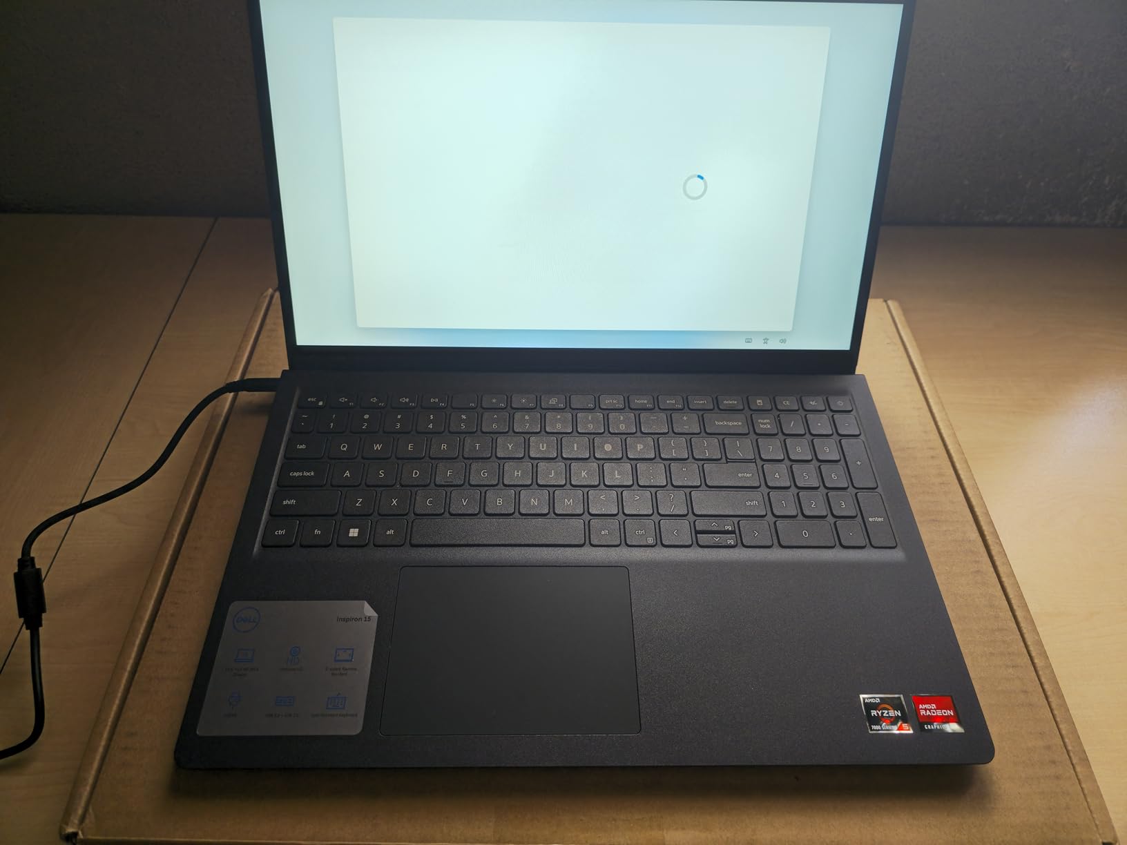 Dell Inspiron 15 3535 Laptop - 15.6-inch FHD (1920 x 1080) Display, AMD Ryzen 5 7520U Processor, 8GB DDR4 RAM, 512GB SSD, AMD Radeon Graphics, Windows 11 Home, 6-Months Migrate - Carbon Black - Customer Photo 1