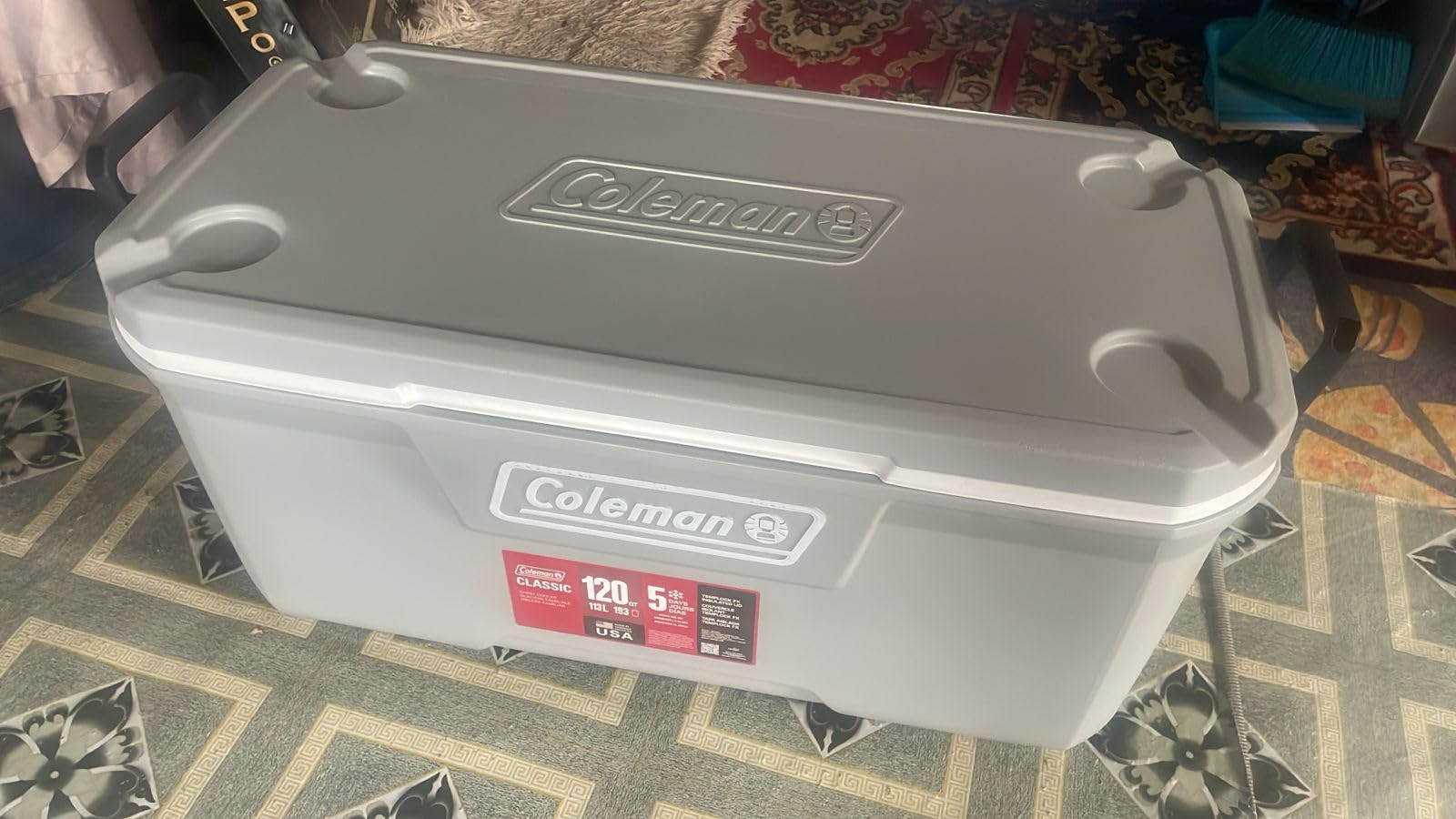 Coleman Classic Series Insulated Portable Cooler, Leak-Resistant Outdoor Hard Cooler Keeps Ice up to 5 Days, 52/70/120/150 Quart Customer Review Coleman Classic Series Insulated Portable Cooler, Leak-Resistant Outdoor Hard Cooler Keeps Ice up to 5 Days, 52/70/120/150 Quart - Customer Photo 2