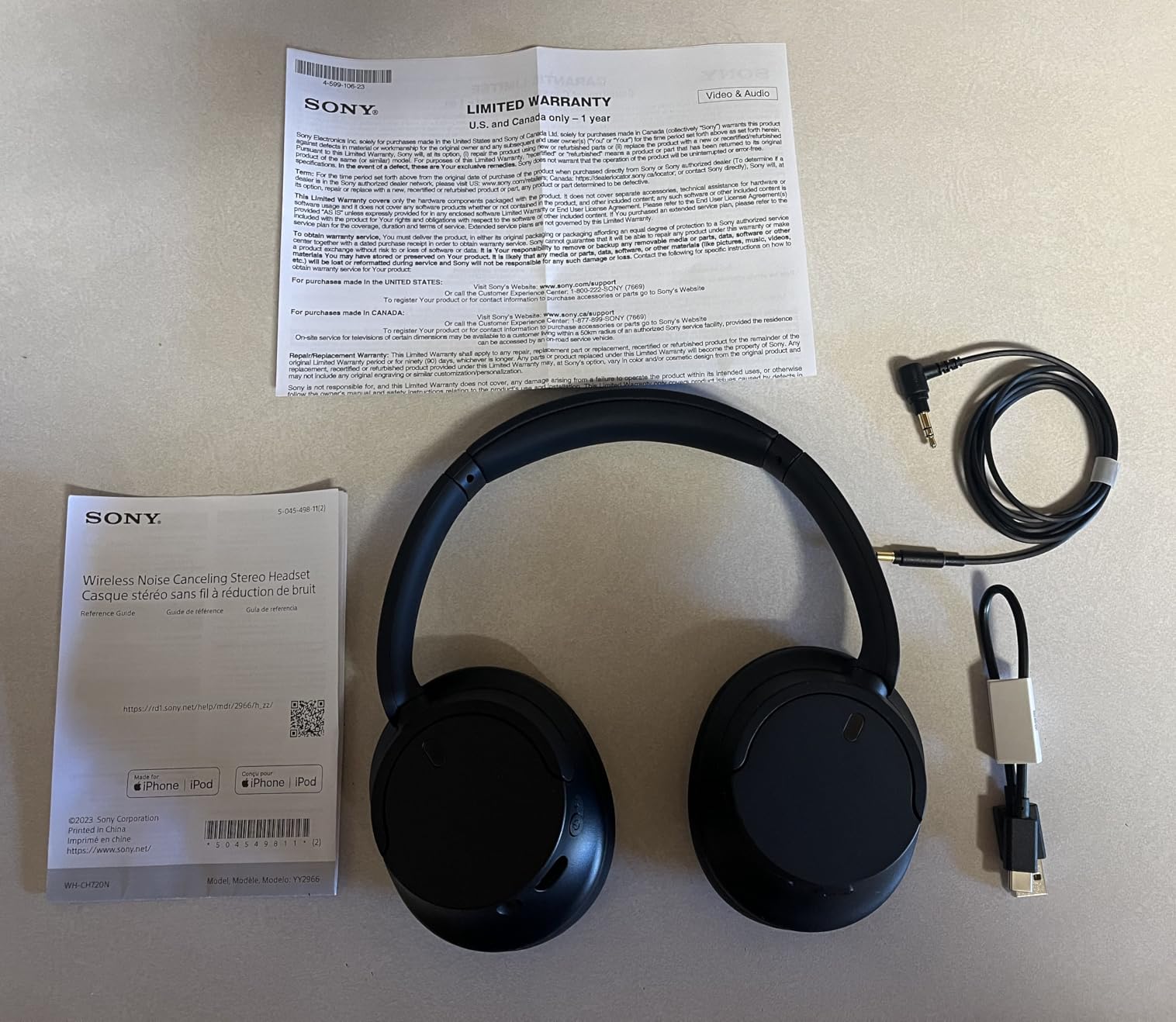 Sony WH-CH720N Noise Canceling Wireless Headphones Bluetooth Over The Ear Headset with Microphone and Alexa Built-in, Black New Customer Review Sony WH-CH720N Noise Canceling Wireless Headphones Bluetooth Over The Ear Headset with Microphone and Alexa Built-in, Black New - Customer Photo 1