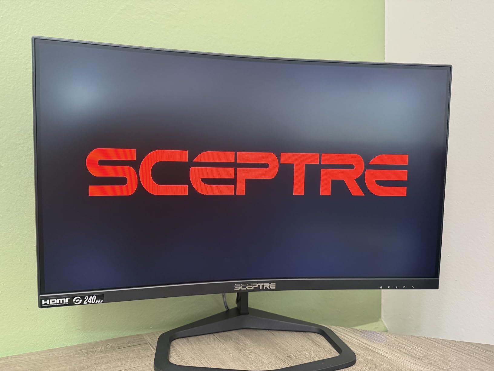 Sceptre New Curved 24.5-inch Gaming Monitor up to 240Hz 1080p R1500 1ms DisplayPort x2 HDMI x2 Blue Light Shift Build-in Speakers, Machine Black 2025 (C255B-FWT240 Series) - Customer Photo 3