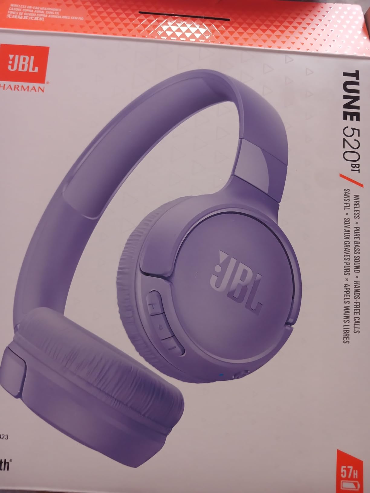 JBL Tune 520BT - Wireless On-Ear Headphones, Up to 57H Battery Life and Speed Charge, Lightweight, Comfortable and Foldable Design, Hands-Free Calls with Voice Aware (Black) Customer Review JBL Tune 520BT - Wireless On-Ear Headphones, Up to 57H Battery Life and Speed Charge, Lightweight, Comfortable and Foldable Design, Hands-Free Calls with Voice Aware (Black) - Customer Photo 1
