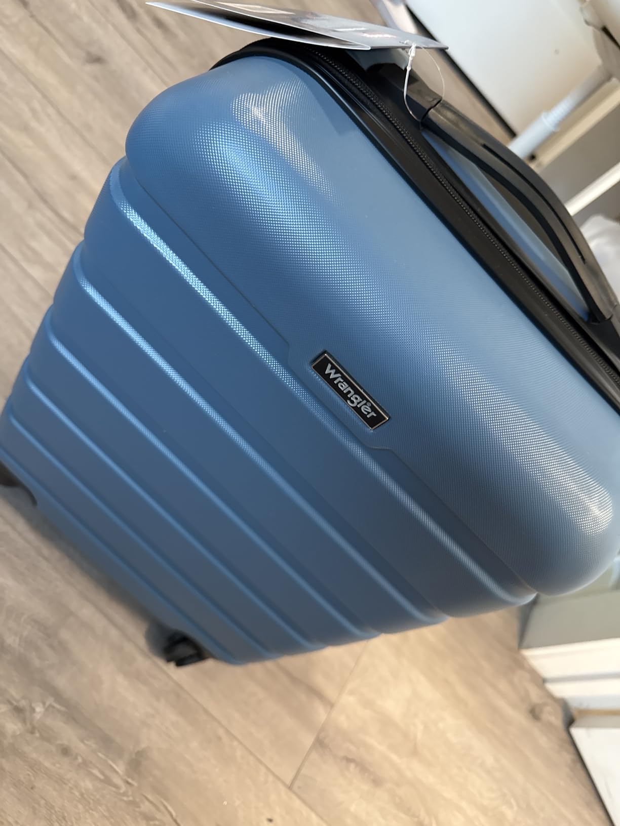 Wrangler Hardside Spinner Luggage, Blue Heaven, Carry-On 20-Inch - Customer Photo 2
