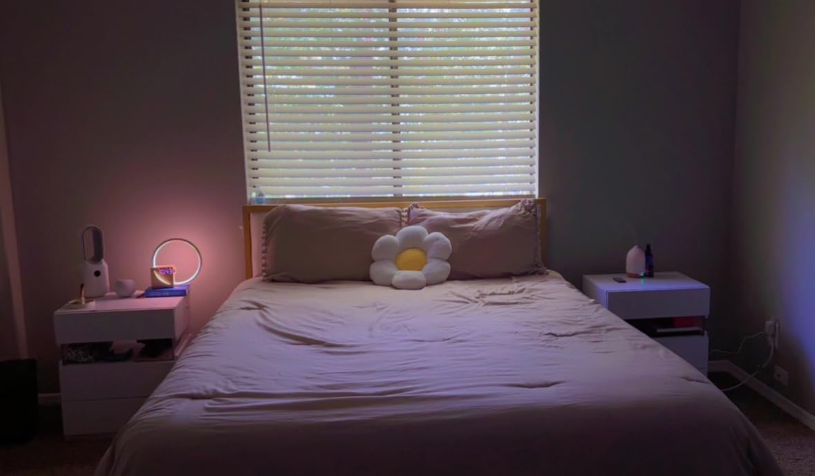 Vivilumens Sunrise Alarm Clock for Heavy Sleepers Adults, Wake-up Light, Sleep Aid 10 White Noise Sound Machines with 30/60/90 Timer, 3 Level Dimmable Touch Table Lamp with Snooze USB Charger Port Customer Review Vivilumens Sunrise Alarm Clock for Heavy Sleepers Adults, Wake-up Light, Sleep Aid 10 White Noise Sound Machines with 30/60/90 Timer, 3 Level Dimmable Touch Table Lamp with Snooze USB Charger Port - Customer Photo 1