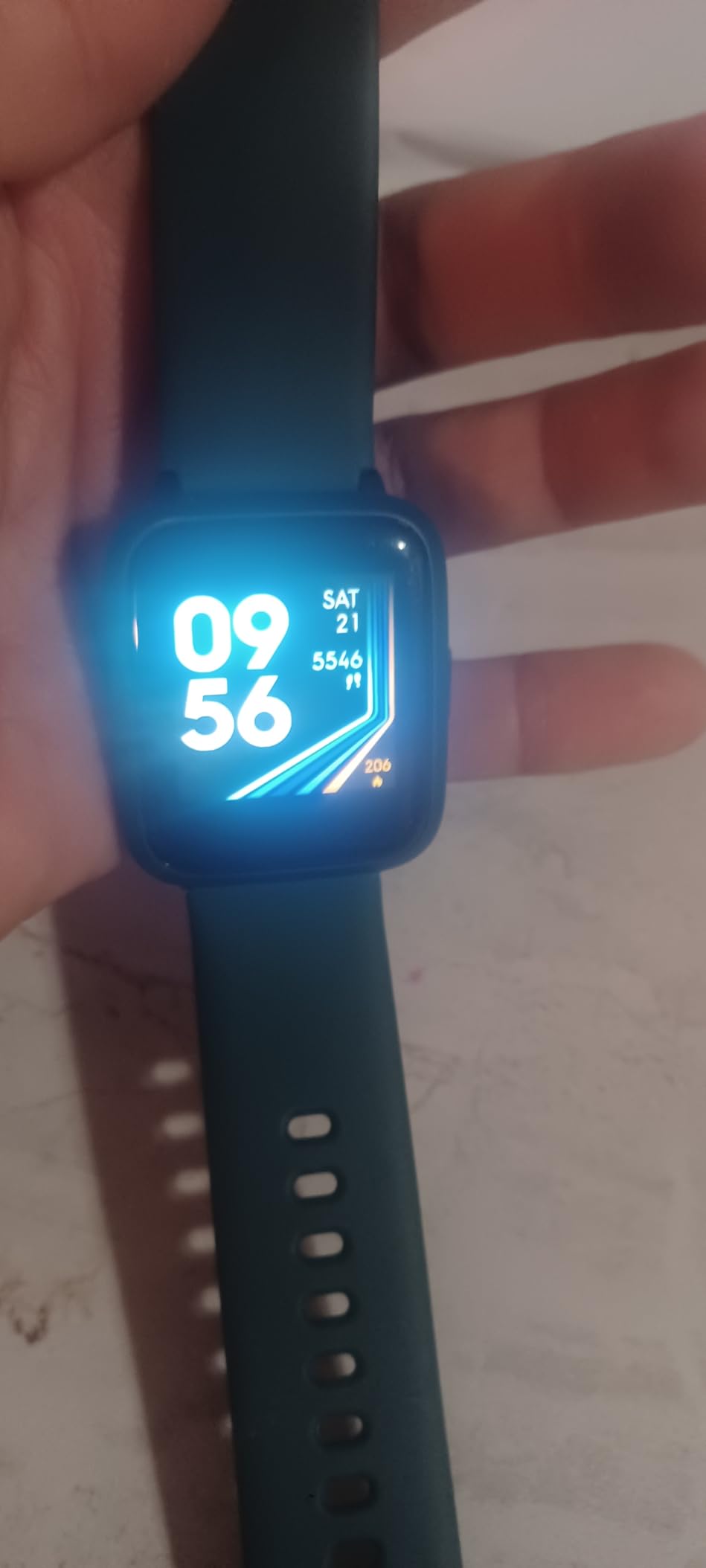 Fitness Tracker Watch with Heart Rate Monitor, Large Screen Activity Tracker with Pedometer, Sleep Monitor, Calories & Step Counter, 5ATM Waterproof Smart Watch for Women Men Fitness Watch for Sports Customer Review Fitness Tracker Watch with Heart Rate Monitor, Large Screen Activity Tracker with Pedometer, Sleep Monitor, Calories & Step Counter, 5ATM Waterproof Smart Watch for Women Men Fitness Watch for Sports - Customer Photo 1