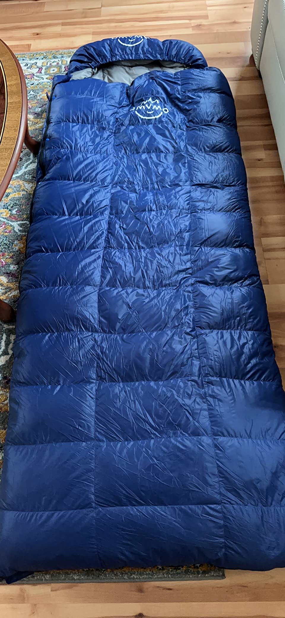 -10°F 0°F 10°F 15°F Down Sleeping Bag for Adults,800/650 Fill Power,Ultralight Wearable 4 Season Cold Weather Rectangle Sleeping Bag for Camping Hiking,Can be Used as a Down Blanket or Cloak - Customer Photo 2