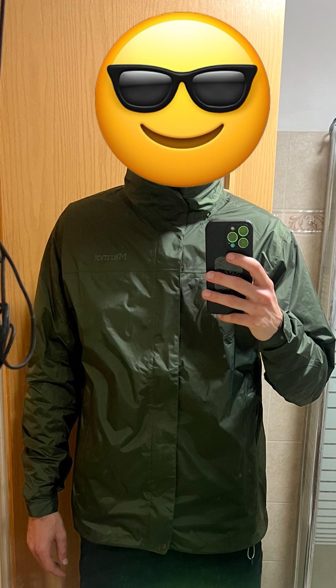 Men's Precip Eco Waterproof Rain Jacket - 100% Recycled, Breathable, Lightweight, Packable Raincoat Customer Review Men's Precip Eco Waterproof Rain Jacket - 100% Recycled, Breathable, Lightweight, Packable Raincoat - Customer Photo 1
