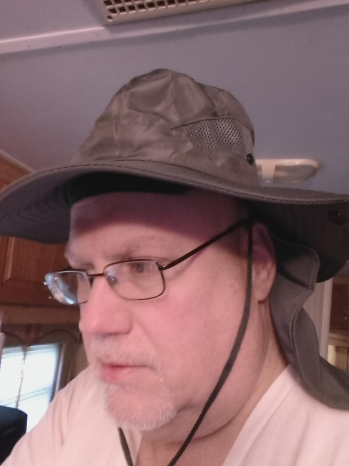 Sun Hats for Men Women Fishing Hat UPF 50+ Breathable Wide Brim Bucket Hats Summer UV Protection Safari Hat with Neck Flap Customer Review Sun Hats for Men Women Fishing Hat UPF 50+ Breathable Wide Brim Bucket Hats Summer UV Protection Safari Hat with Neck Flap - Customer Photo 2