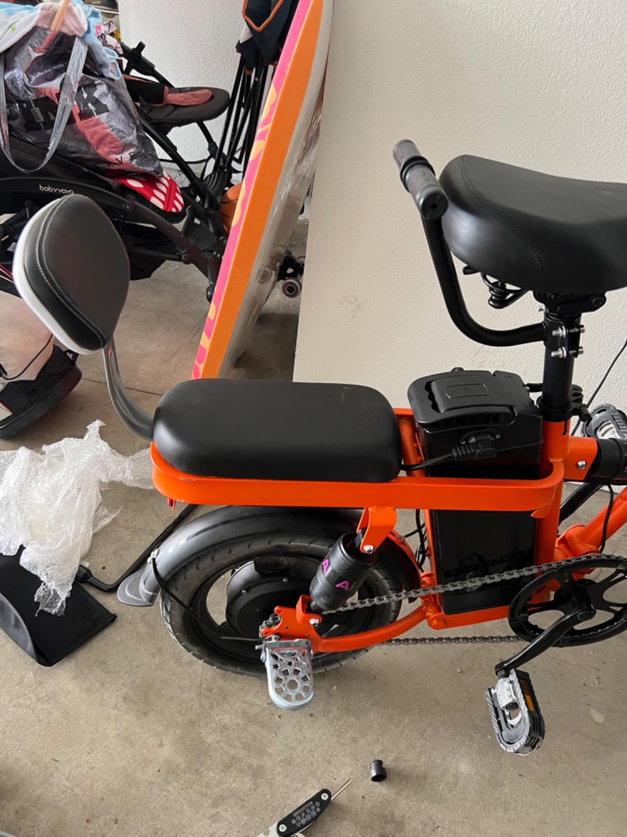 ENGWE T14 Folding Electric Bikes for Adults Teens 350W 19.2MPH 14'' Fat Tire Mini Ebike Urban City Commuter Bicycles 48V10AH 7 Shock Absorptions Comfort Riding(Blue) Customer Review ENGWE T14 Folding Electric Bikes for Adults Teens 350W 19.2MPH 14'' Fat Tire Mini Ebike Urban City Commuter Bicycles 48V10AH 7 Shock Absorptions Comfort Riding(Blue) - Customer Photo 3
