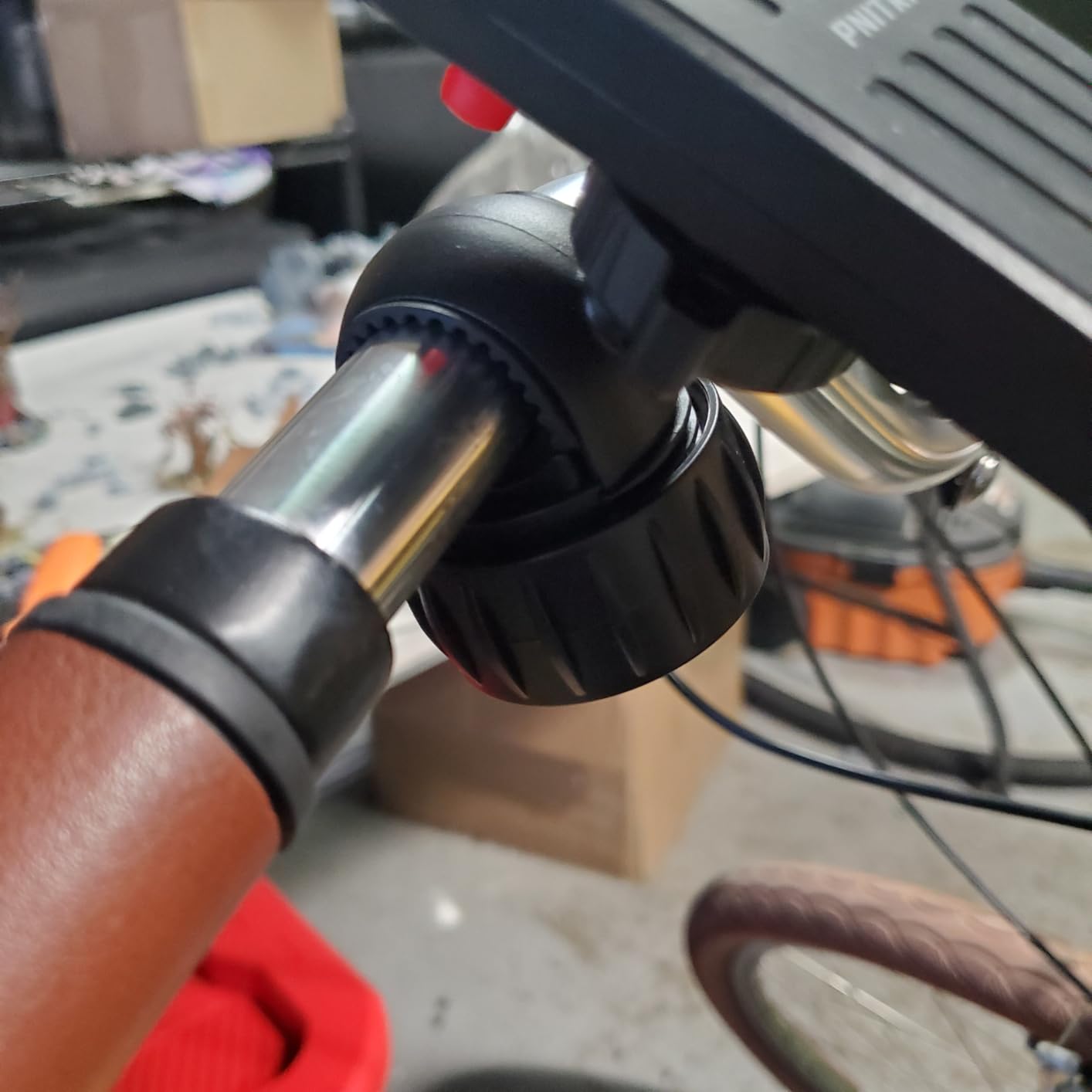 Pnitri 2025 New Upgraded Bike Phone Holder Handlebar - 1S Quick Install, Motorcycle Phone Mount, Bicycle Phone Holder fit Large Phone Case for iPhone Samsung, Dirt Scooter Mini Bike Accessories Customer Review Pnitri 2025 New Upgraded Bike Phone Holder Handlebar - 1S Quick Install, Motorcycle Phone Mount, Bicycle Phone Holder fit Large Phone Case for iPhone Samsung, Dirt Scooter Mini Bike Accessories - Customer Photo 4