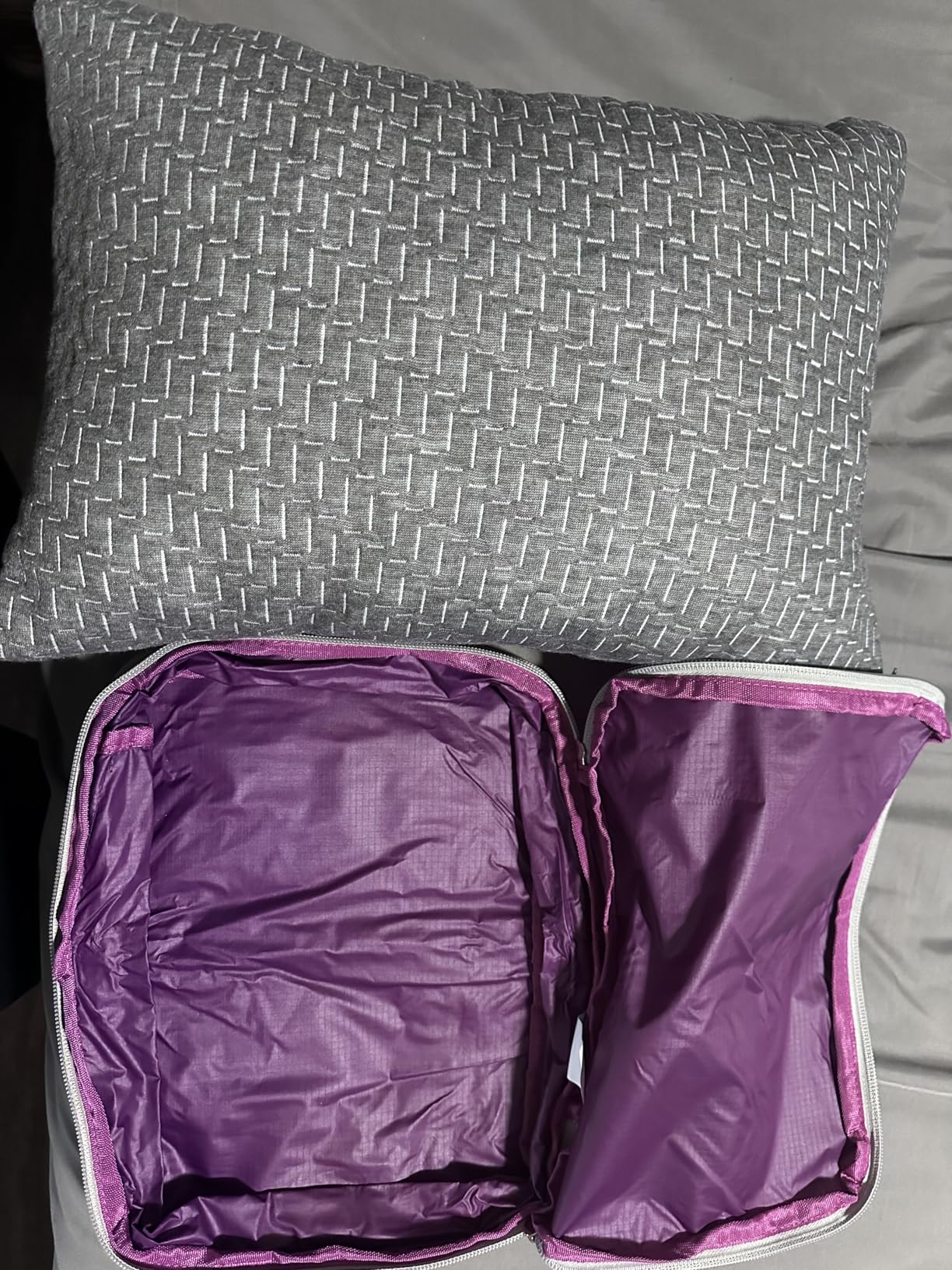 Small Shredded Memory Foam Pillow, Camping Pillow Travel Pillow - Compressible Medium Firm, Breathable Cover, Ideal Backpacking Hiking, Airplane and Car Customer Review Small Shredded Memory Foam Pillow, Camping Pillow Travel Pillow - Compressible Medium Firm, Breathable Cover, Ideal Backpacking Hiking, Airplane and Car - Customer Photo 5