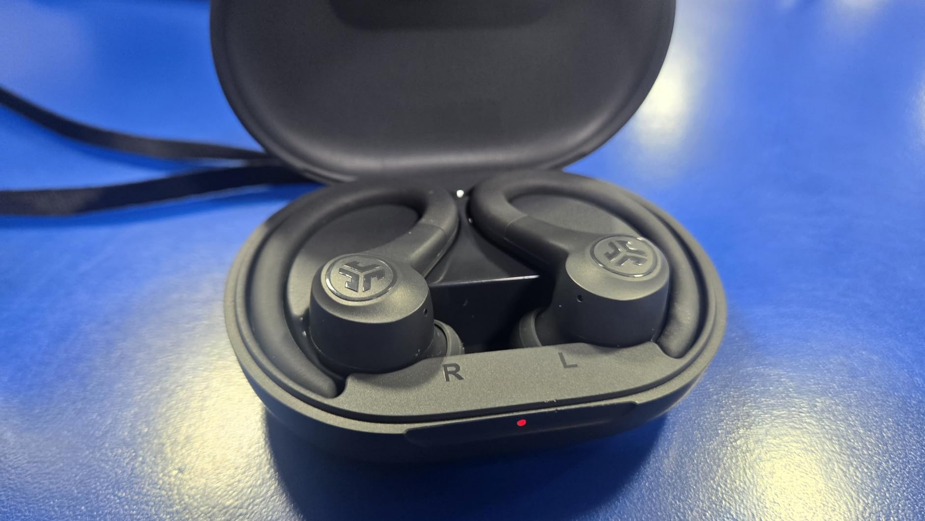 JLab Go Sport+ Wireless Workout Earbuds Featuring C3 Clear Calling, Secure Earhook Sport Design, 35+ Hour Bluetooth Playtime, and 3 EQ Sound Settings (Graphite) - Customer Photo 1