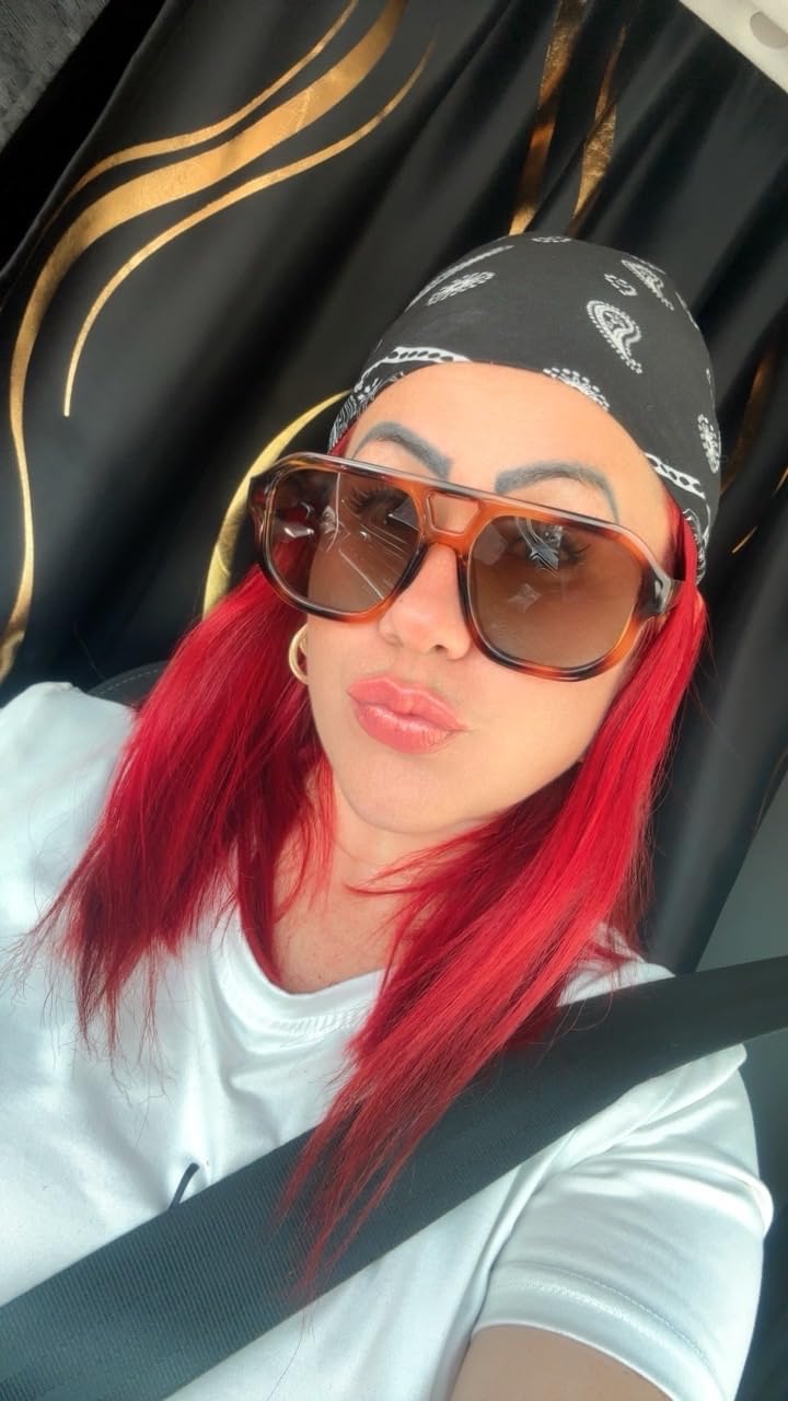 livho Trendy Polarized Aviator Sunglasses Women Men, Retro Sun Glasses for Women Men 2025, Oversized UV Protection Shades Customer Review livho Trendy Polarized Aviator Sunglasses Women Men, Retro Sun Glasses for Women Men 2025, Oversized UV Protection Shades - Customer Photo 2